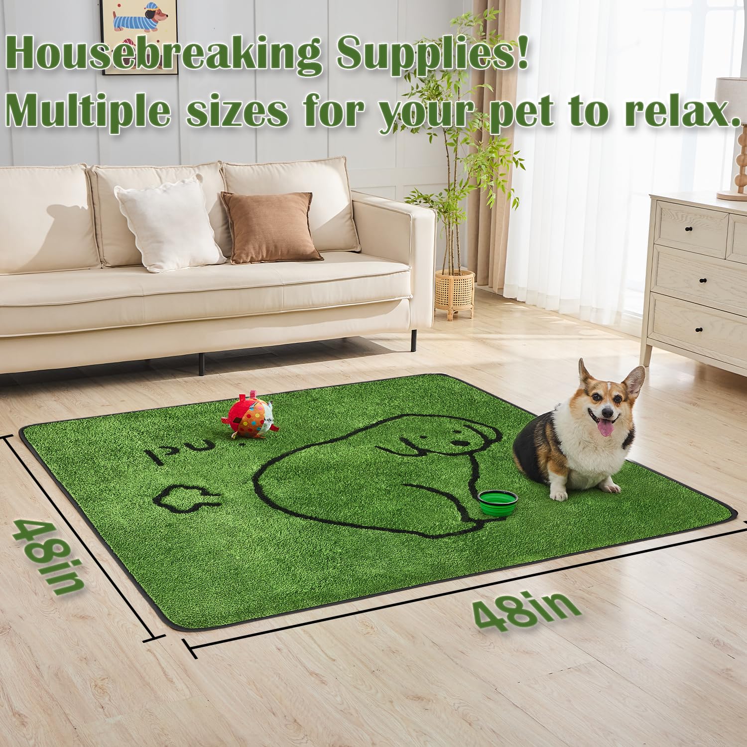 Qeils Reusable Puppy Pads, Washable Pee Pads For Dogs Durable Absorbent Leakproof Dog Training Pads For Home Or Travel, Non-Slip