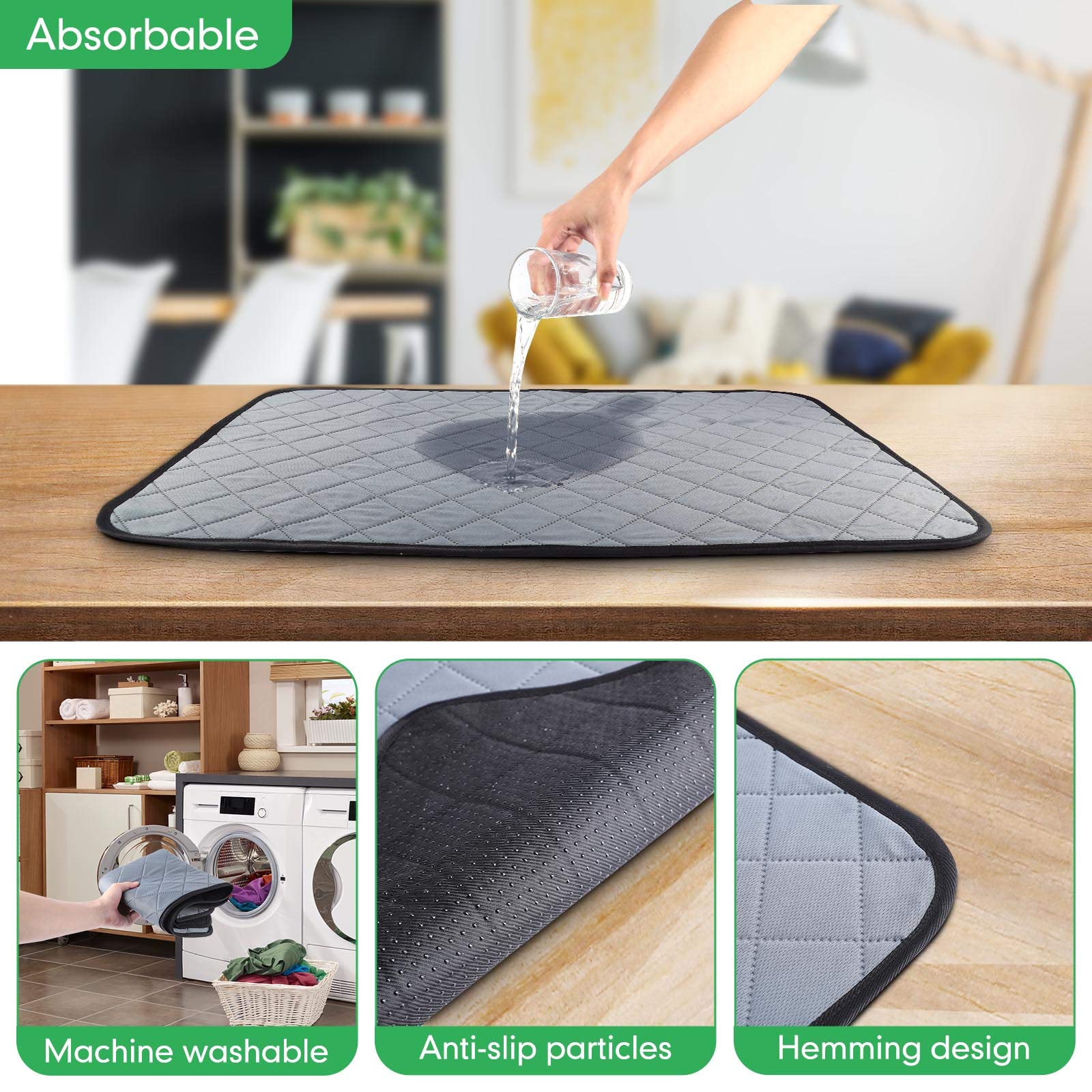 TSIANHUZY Dog Grass Pad with Tray, XX-Large 35 x 23.2, Washable Pet Toilet Mat, 2 Packs Artificial Grass for Indoor/Outdoor Use