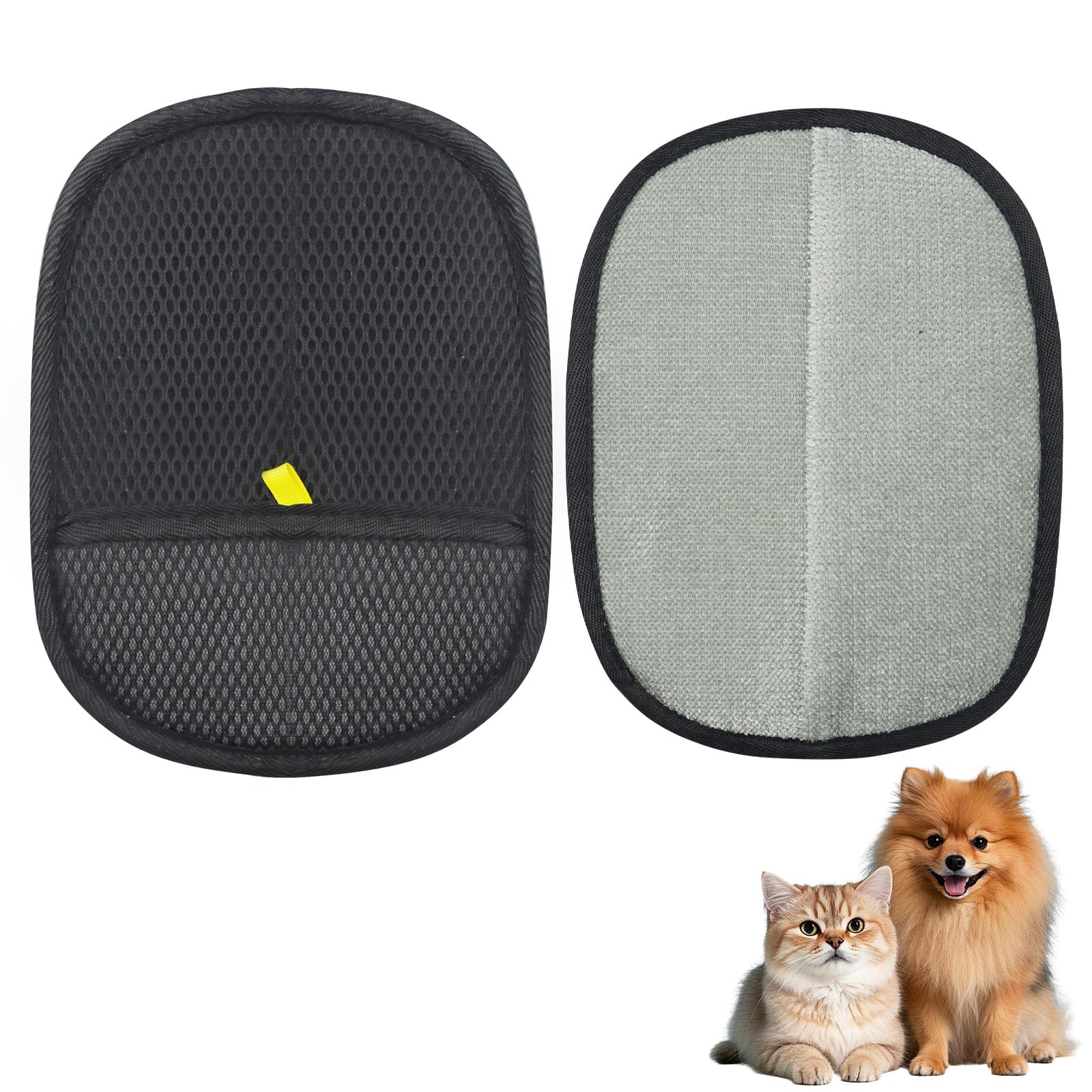 Qiyuda Pets Static Removal Gloves, Reusable Cat Dog Electrostatic Hair Remover Grooming Glove Tool