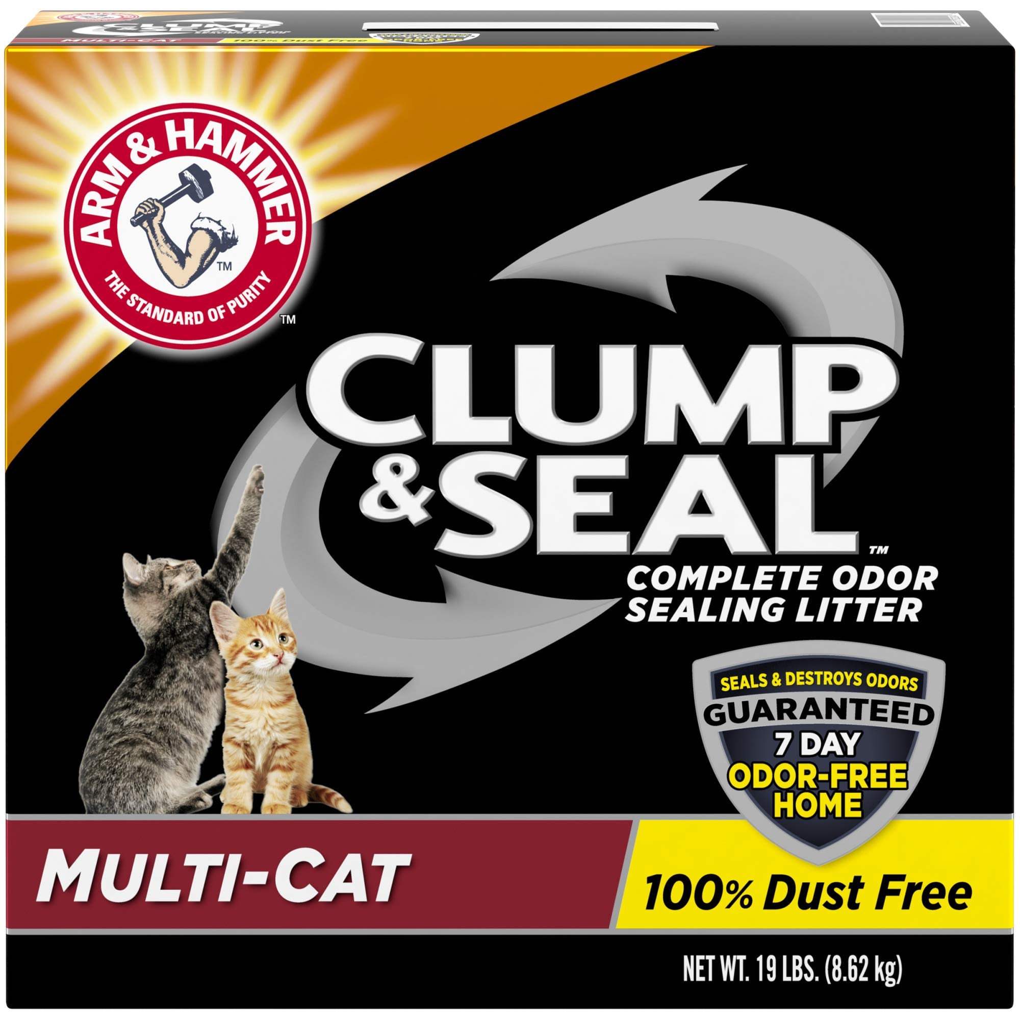 Arm & Hammer Clump & Seal Litter, Multi-Cat, 19 Lbs