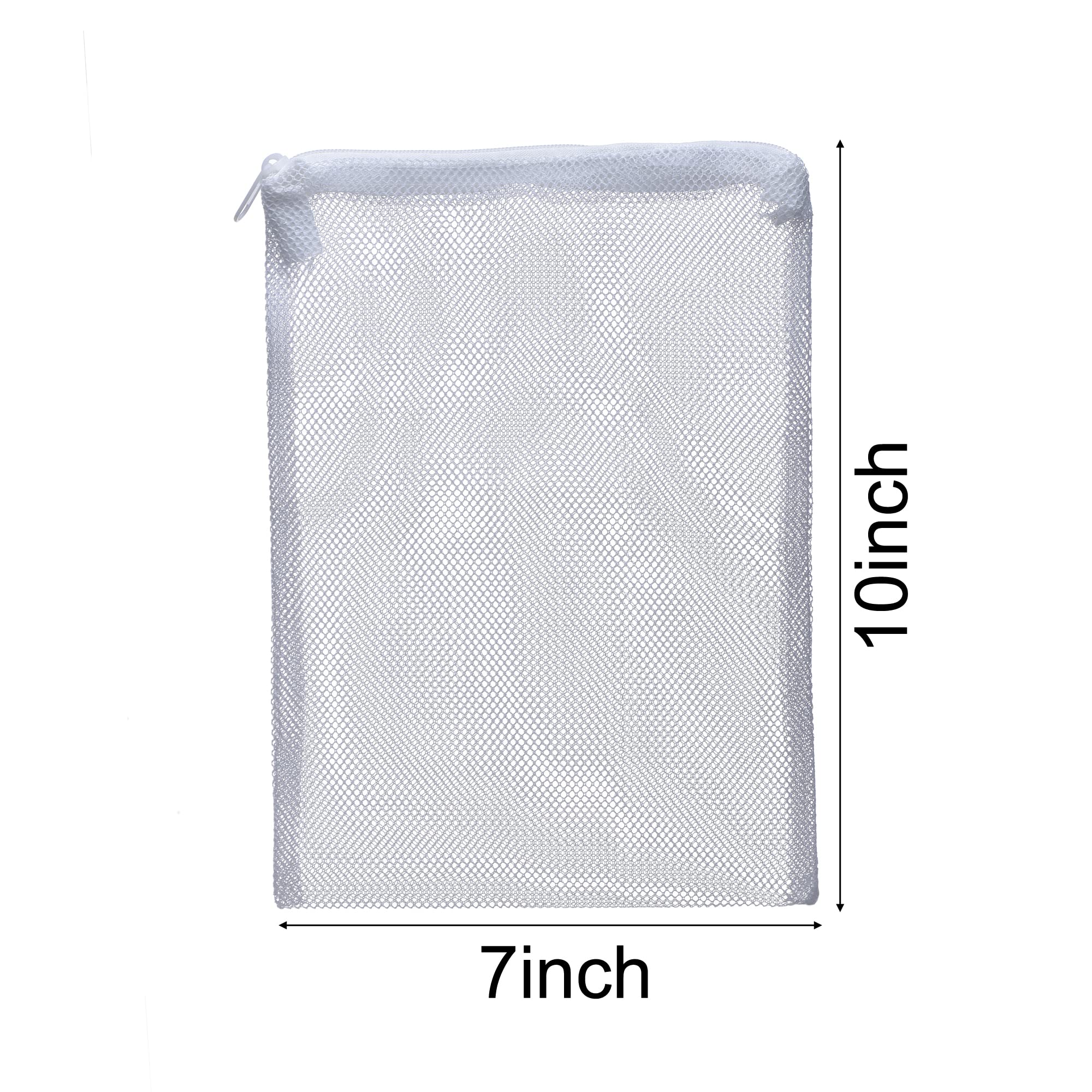 ALEGI 10 pcs Aquarium Filter Media Bags with Zipper, Mesh Reusable Bags for Aquarium Filter Media (10 '' x7 '')