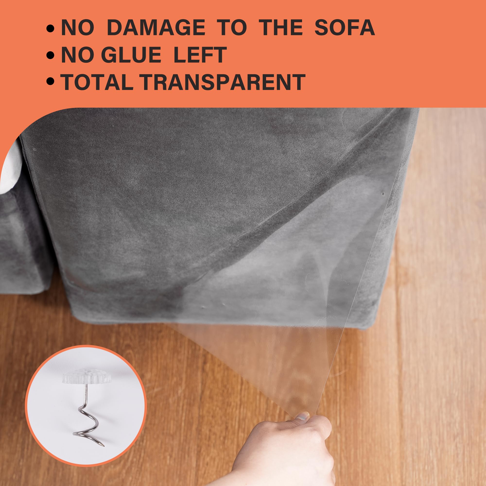 10 Pcs Furniture Protectors From Cats, Clear Self-Adhesive Cat Scratch Deterrent, Couch Protector 4 Pack X-Large (18'L 12'W) + 4 Pack Large (18'L 9'W) + 2 Pack (18'L 6'W) Cat Repellent For Furniture,