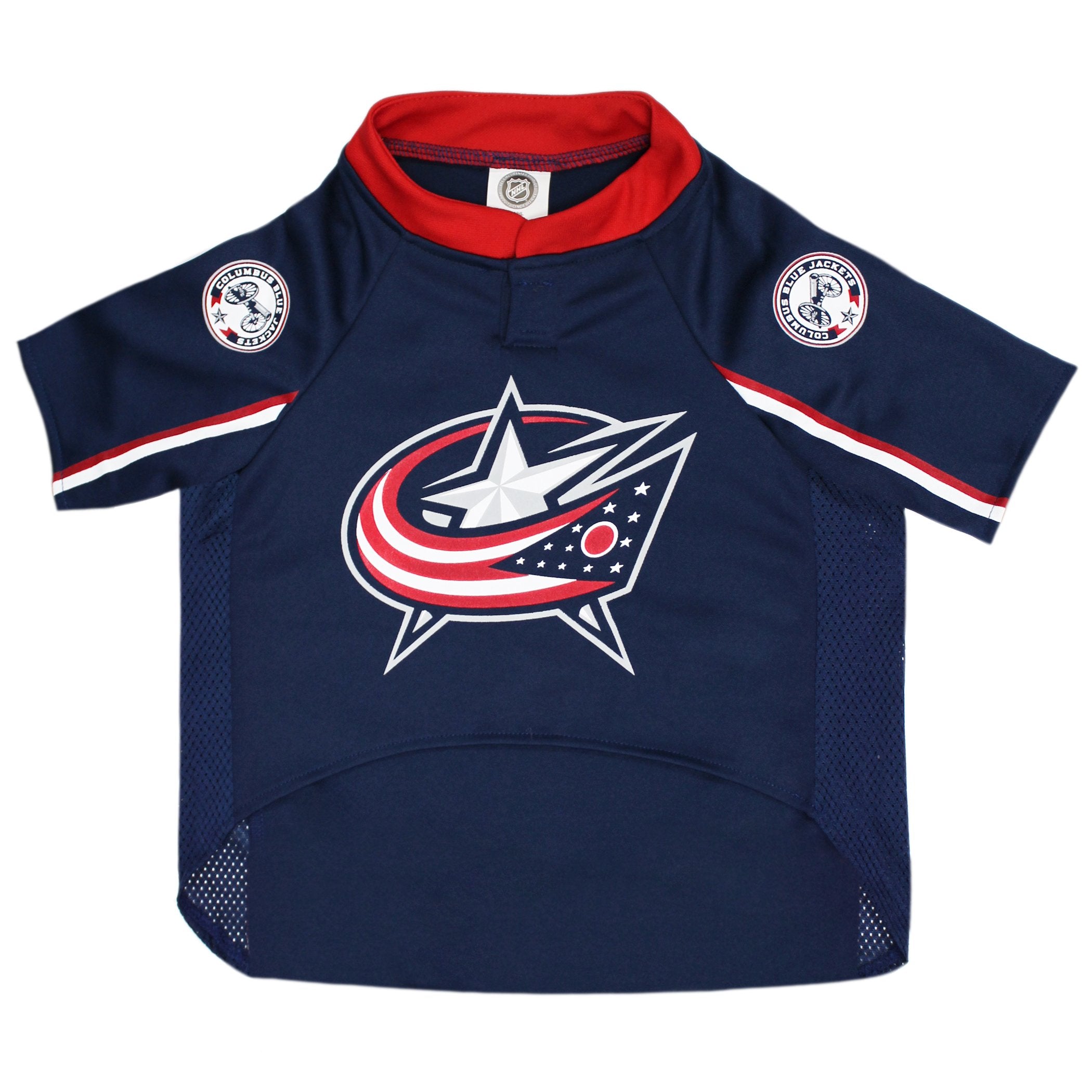 Pets First NHL Columbus Blue Jackets Jersey for Dogs & Cats, Medium. - Let Your Pet be a Real NHL Fan!