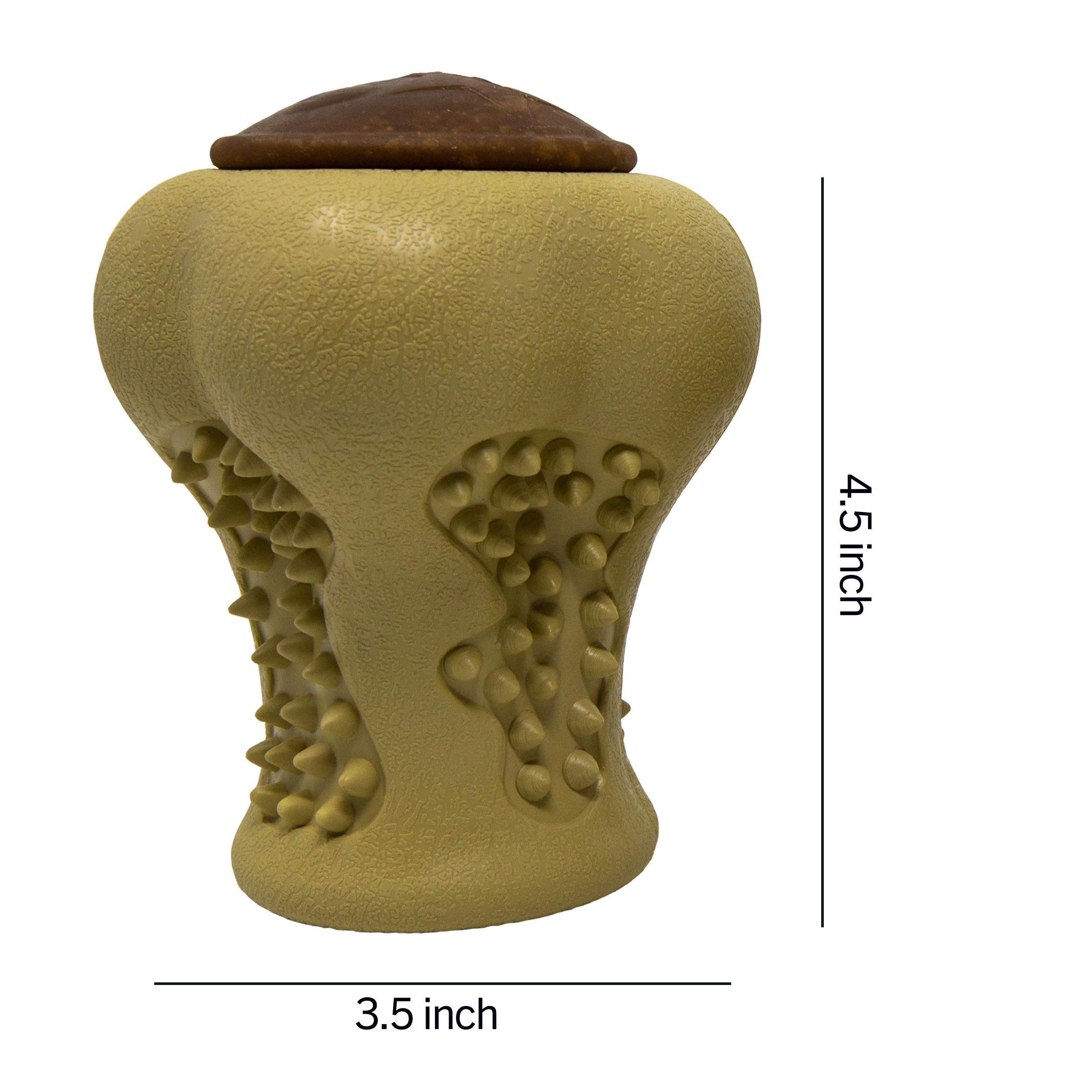 Starmark RubberTuff Treat Bone (Large), Brown