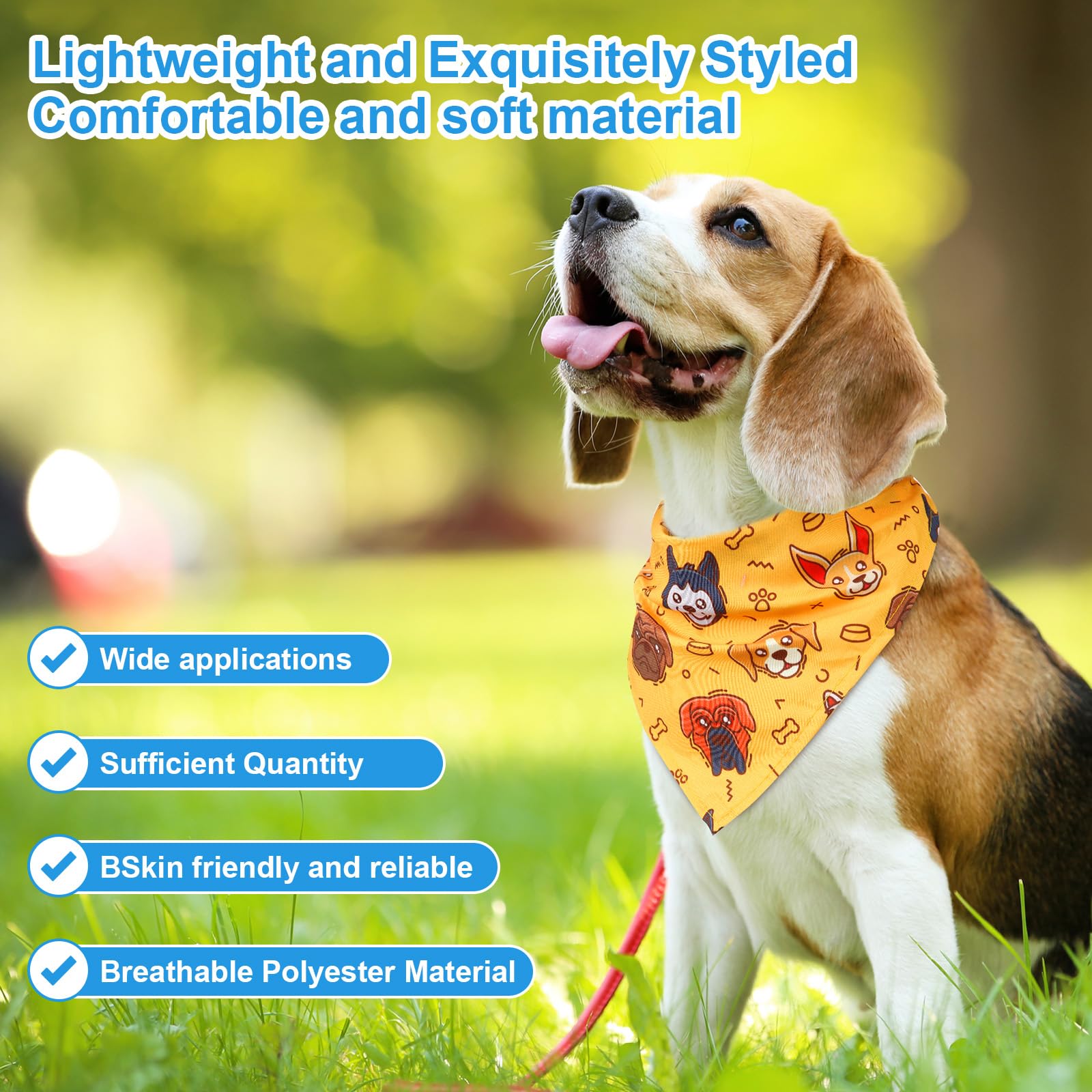 Bulyoou 72 Pcs Dog Bandanas Bulk for Summer Adjustable Washable Pet Triangle Scarf Soft Kerchief Bib for Summer Holiday Pet Cost