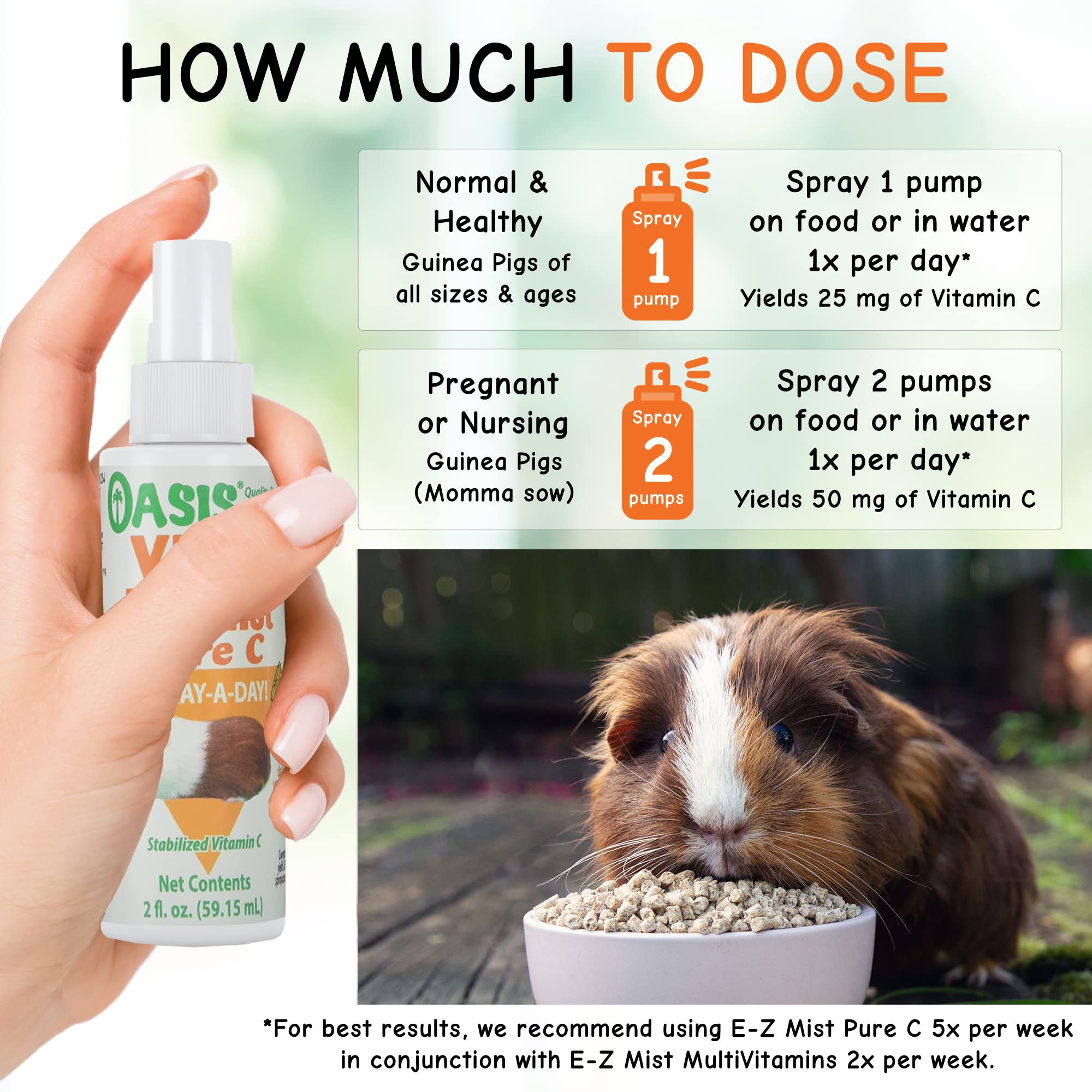 OA 2OZ PURE C VITA EZ MIST GUI PIG