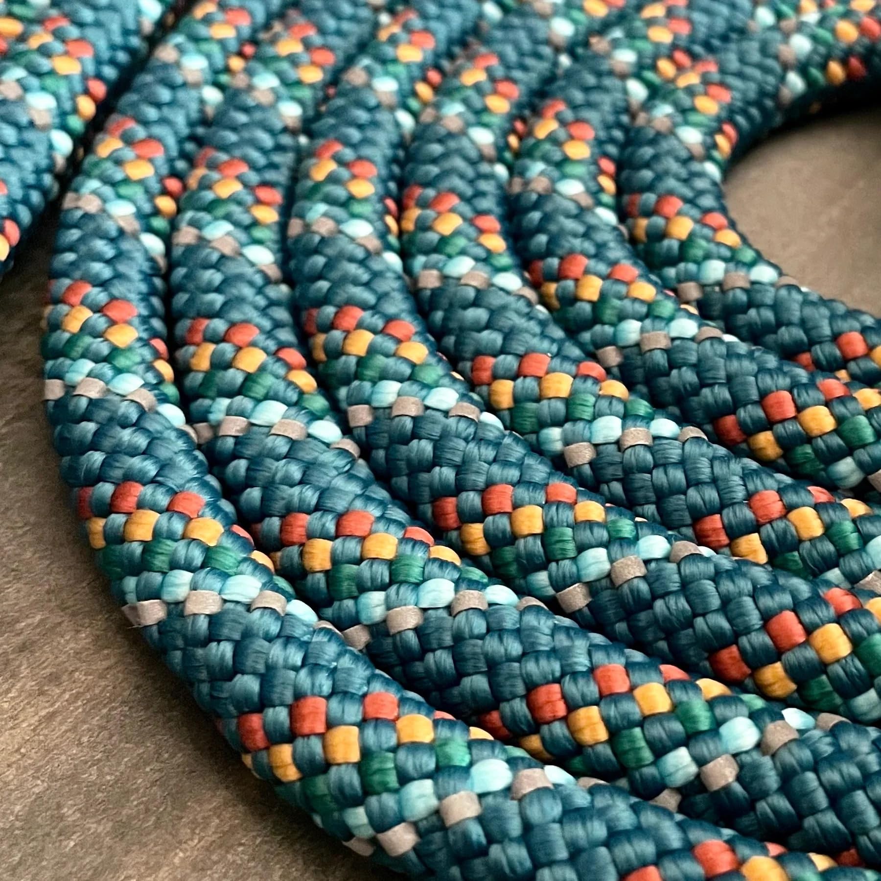 Wilderdog Small Carabiner Climbing Rope Dog Leash For Small & Medium Dogs - 5Ft - Pacific Blue - 1Ct