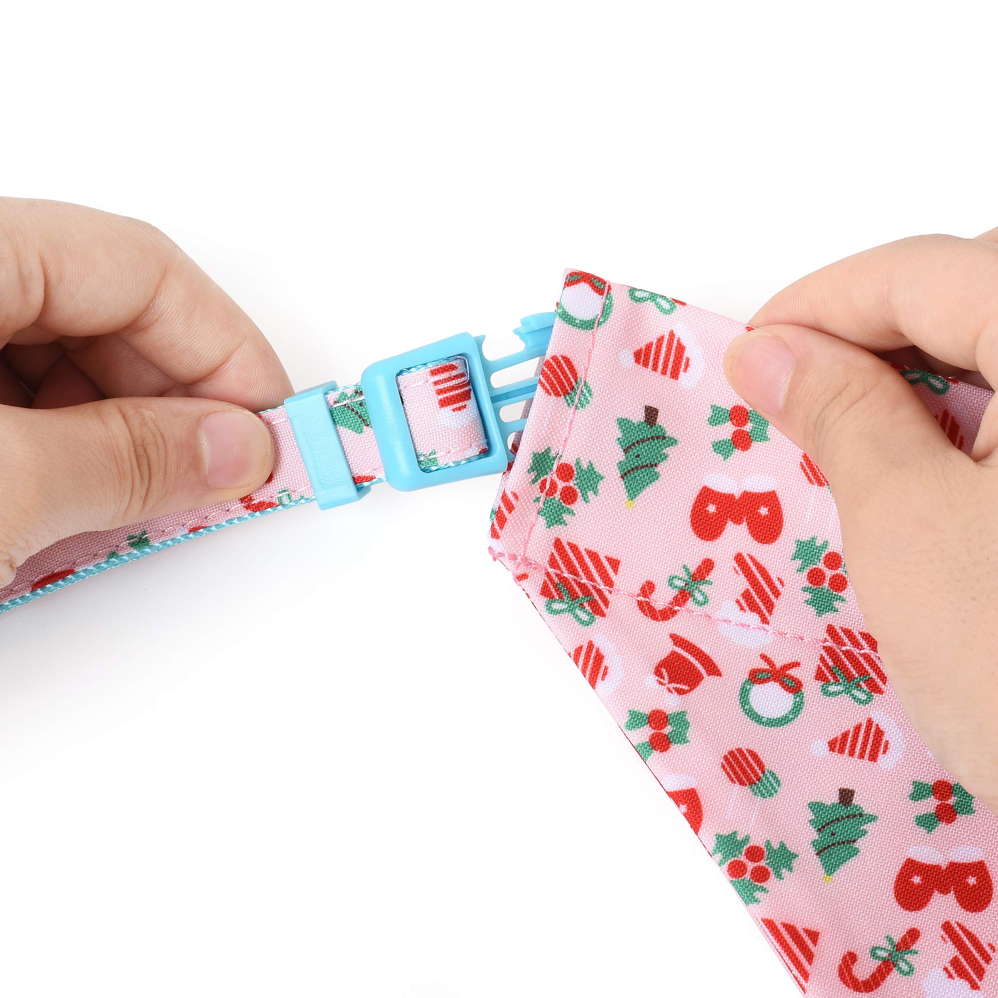Mile High Life | Girl Dog Collars | Cute Bandana Collar | Soft Poly Cotton Fabric Collars For Small Dogs | Flower & Fruit Patter