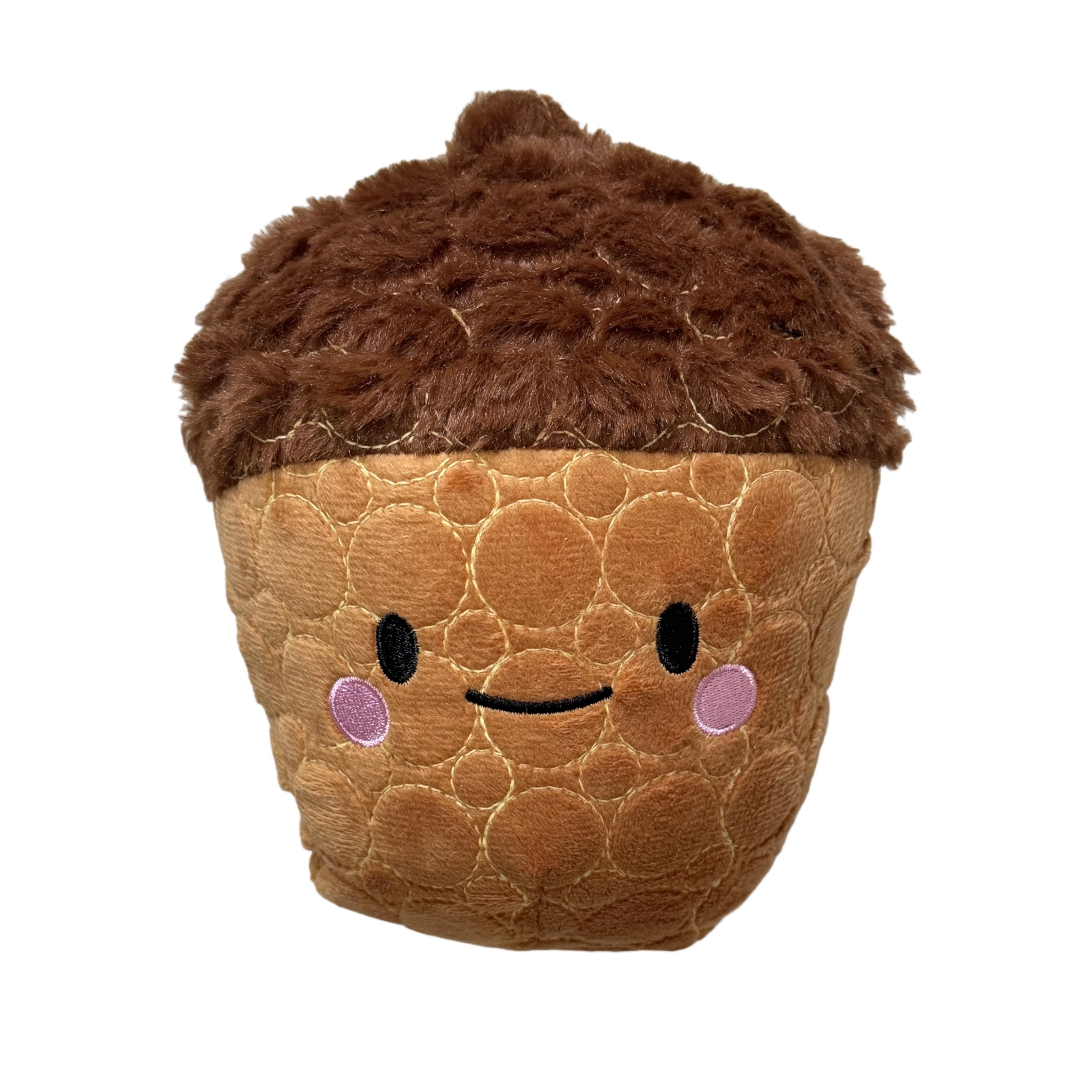 Bite Force -Durable & Strong Dog Toy Cheeky Acorn with Squeaker, Kevlar-Reinforced for Aggressive Chewers for Small Medium Large