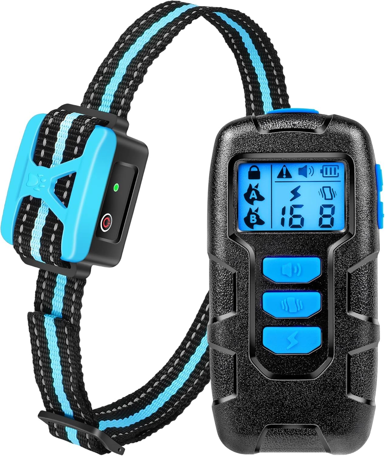 Dog Shock Collar With Remote Control, Dog Training Collar Shock Collar For Large Medium Small Dogs, Rechargeable Electric Traini