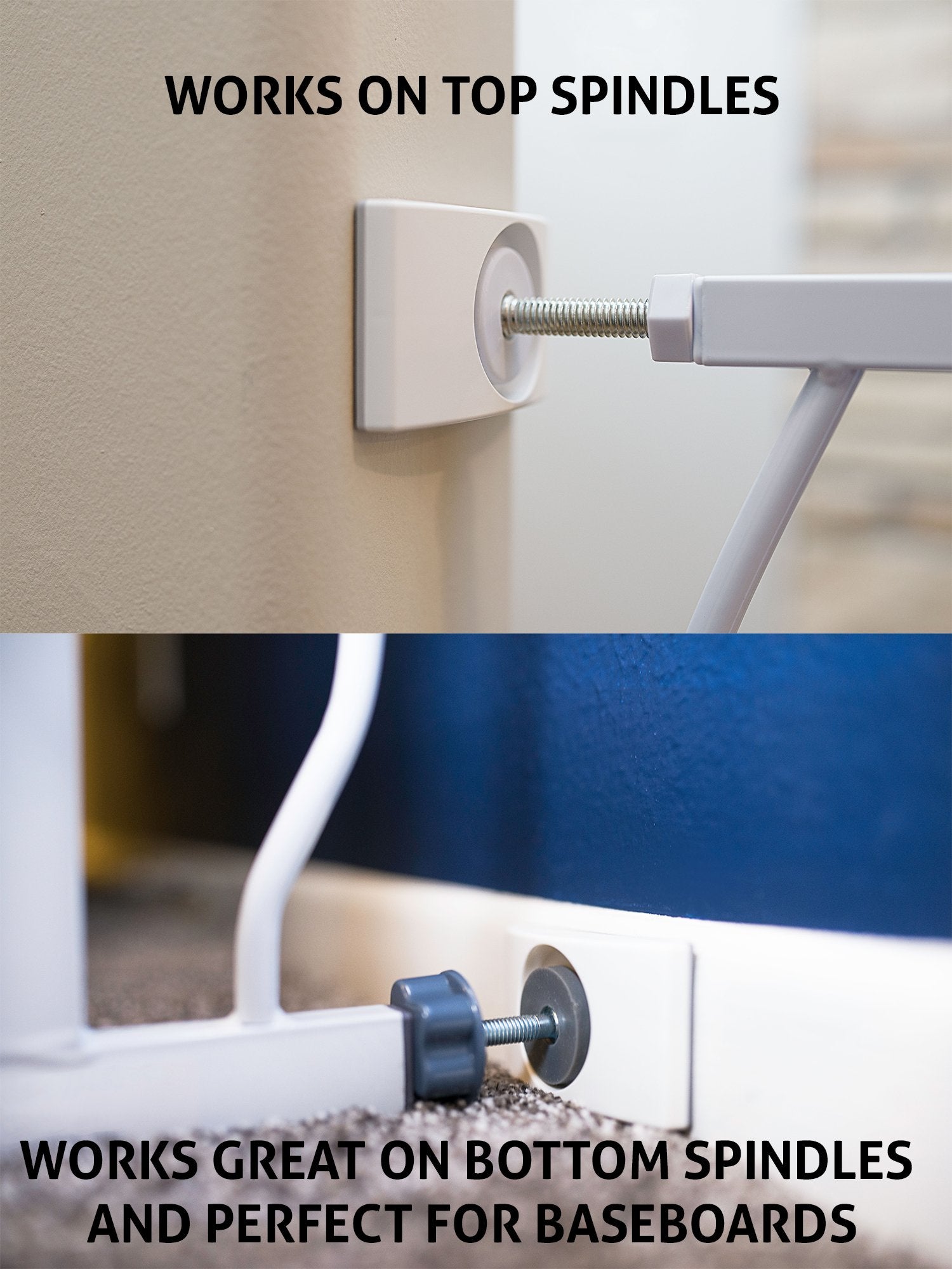 Wall Nanny - Dog Gate Wall Protector (Made In Usa) Protects Walls And Doorways From Pet Gates - For Pressure Mounted Indoor Safety Baby Gates (4 Pack)