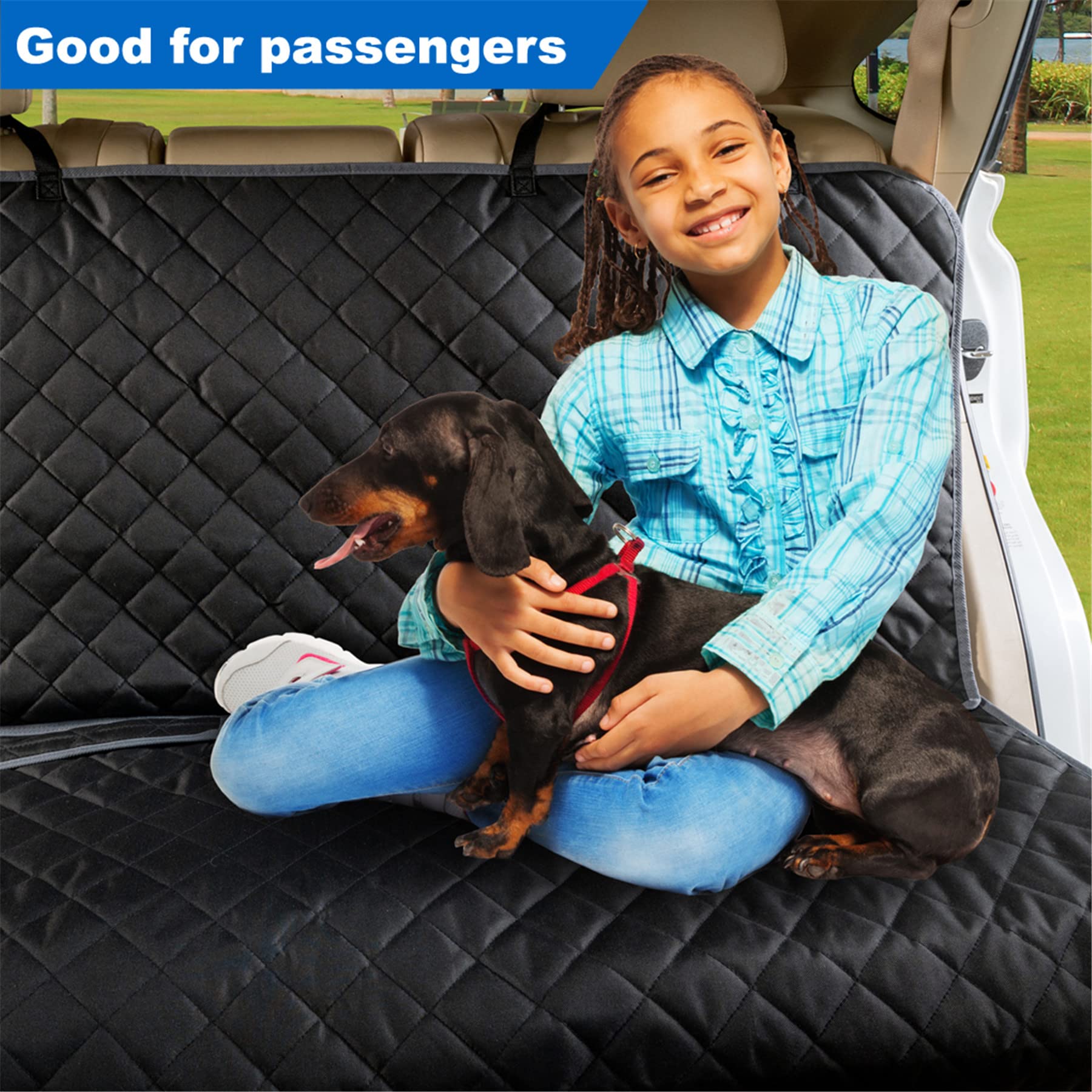 Viewpets Bench Car Seat Cover Protector - Waterproof, Heavy-Duty And Nonslip Pet Car Seat Cover For Dogs With X-Large Size Fits