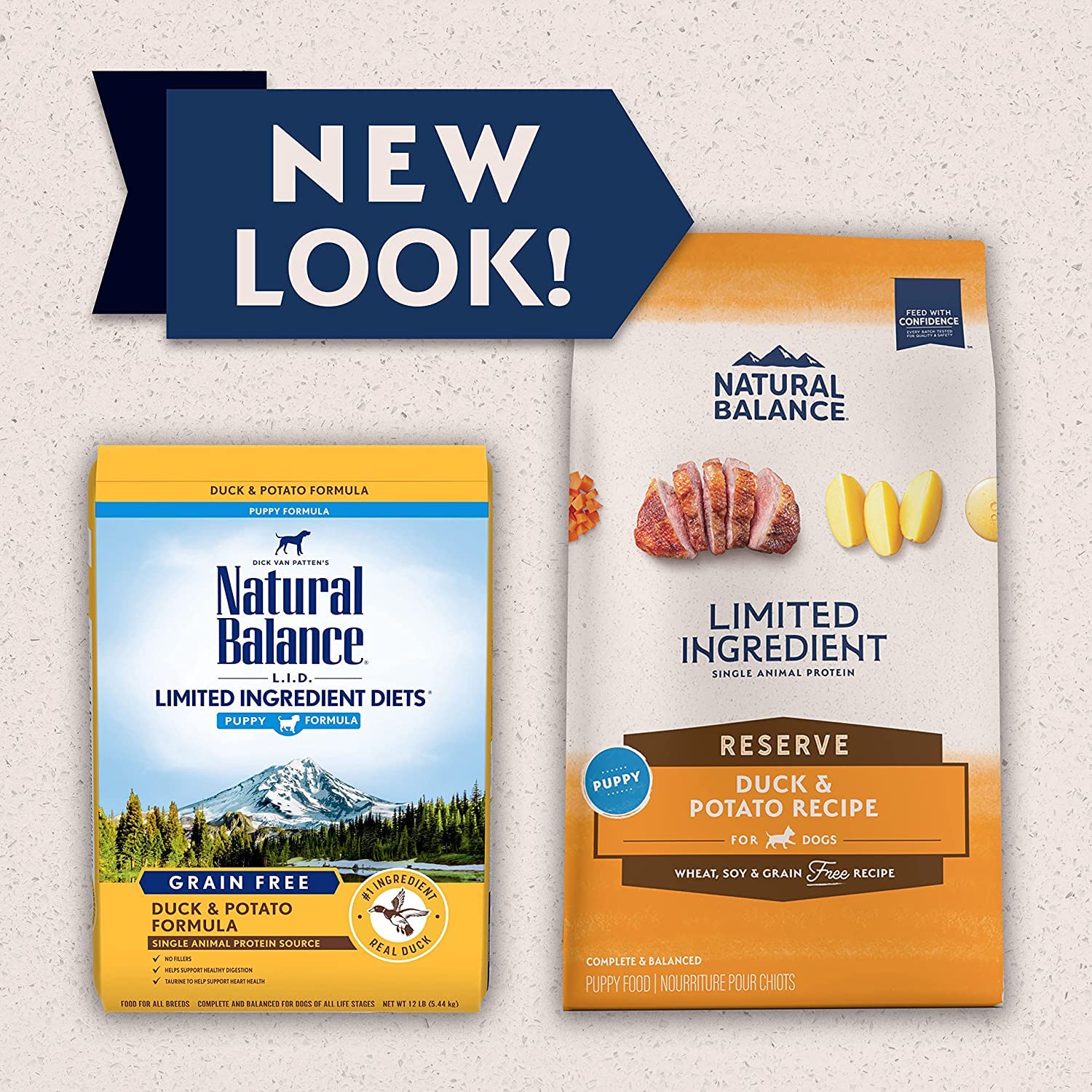 Natural Balance Limited Ingredient Puppy Grain-Free Dry Dog Food, Reserve Duck & Potato Recipe, 22 Pound (Pack of 1)