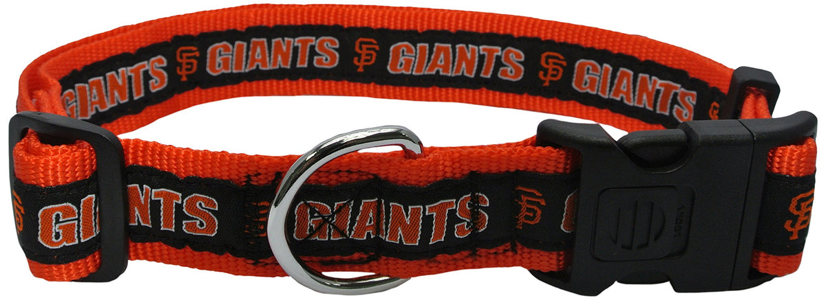 Mlb San Francisco Giants Licensed Pet Collar- Heavy-Duty, Strong, And Durable Dog Collar. Available In 29 Baseball Teams And 4 Sizes