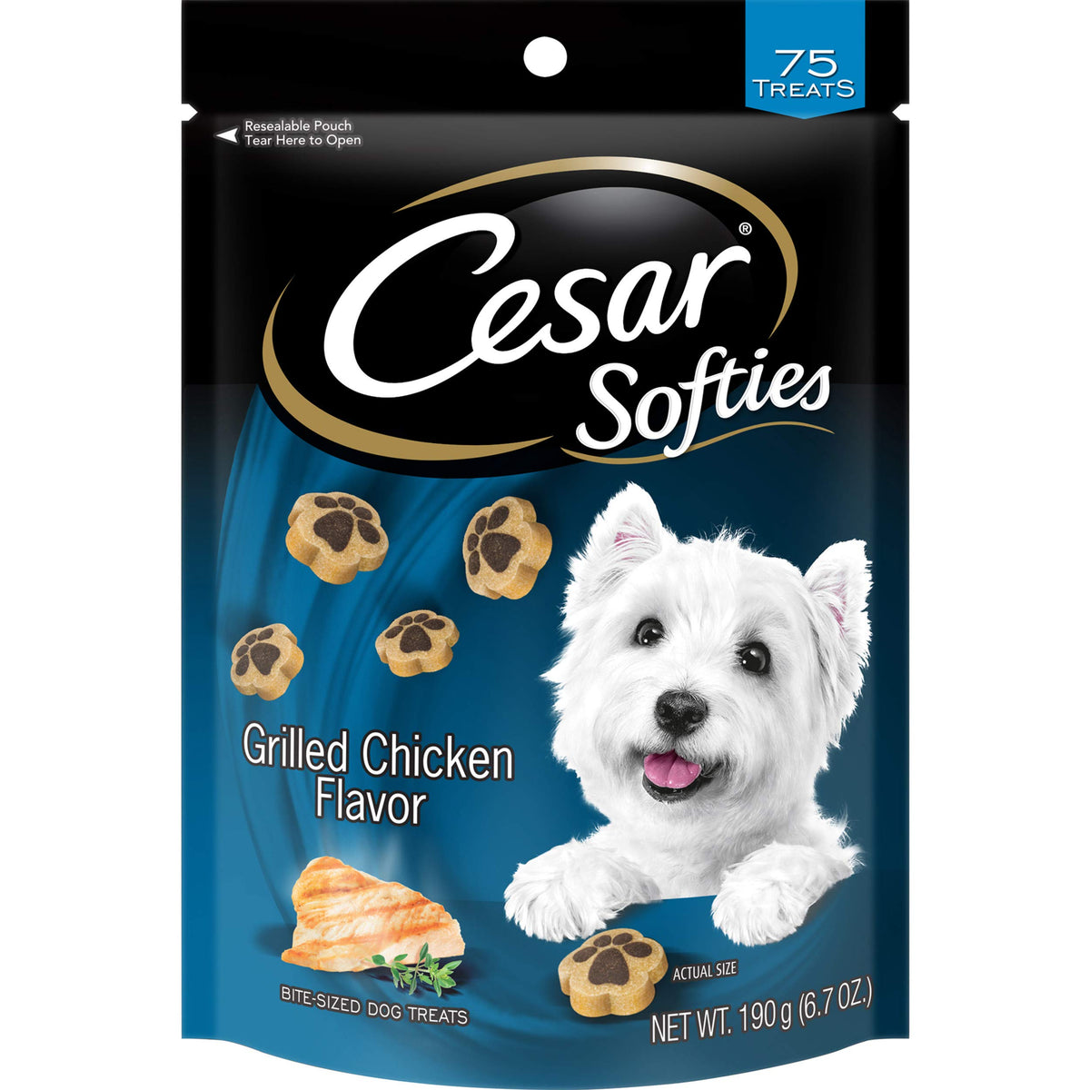Cesar Softies Chewy Small Dog Treats Grilled Chicken Flavor, 6.7 Ounce (Pack Of 8)
