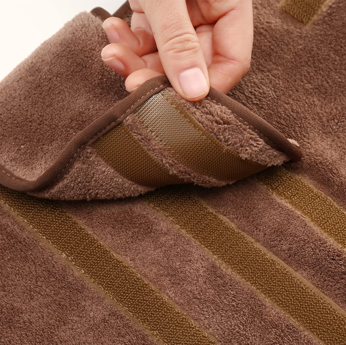 Ywkxm Premium Drying Dog Robe, Dog Bathrobe Towel - Quick Drying Pet Towel, Microfibre Super Absorbent Pet Dog Cat Bath Robe Towel For Bath & Beach Trips,Dark Brown/M