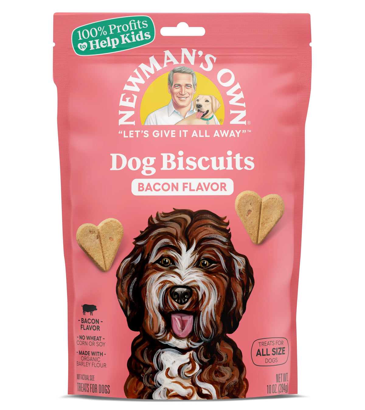 Newman'S Own Dog Biscuits, 10-Oz. (Pack Of 6), Bacon