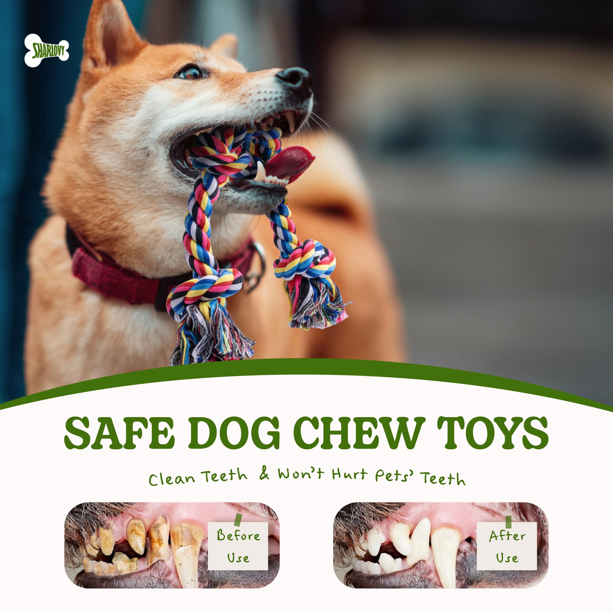 2 Pack Dog Rope Toy For Small Dogs, Puppy Teething Toys, Durable Cotton Puppy Chew Toys For Teething, Small Dog Toys For Aggress