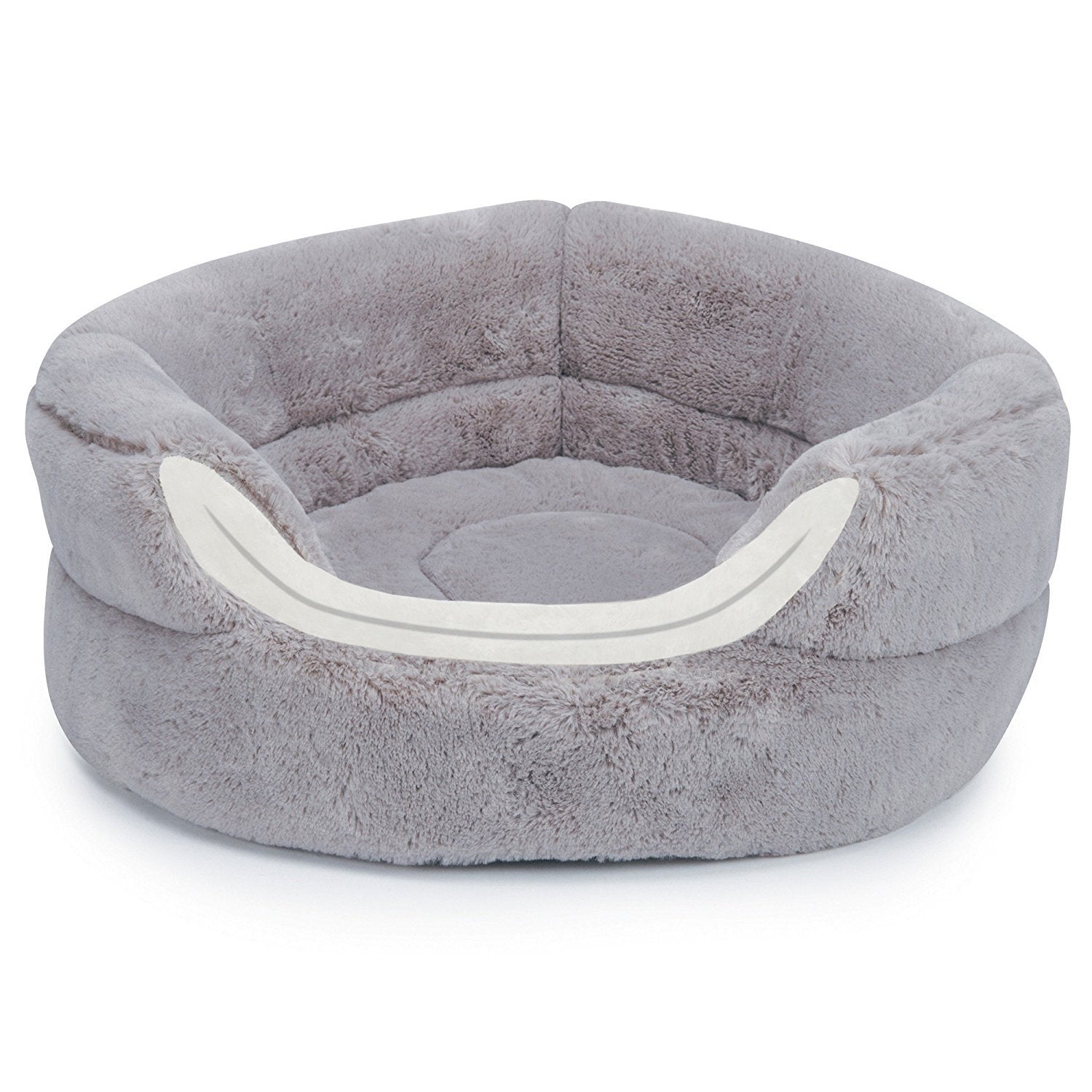 Slumber Pet Cuddler Beds - Soft And Ultra-Comfortable Beds For Cats And Small Dogs - 16'D X 12'H, Dove
