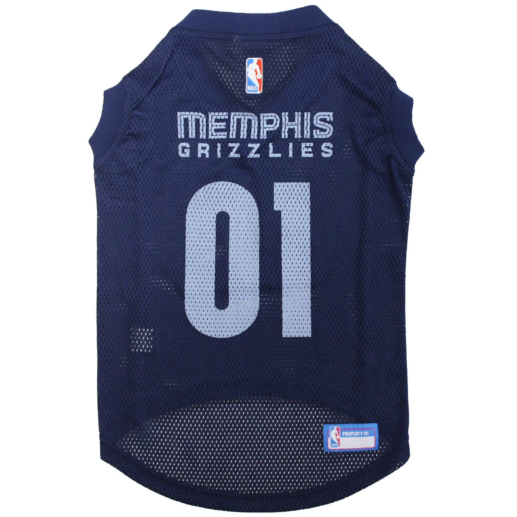 Pets First NBA MEMPHIS GRIZZLIES DOG Jersey, Large - Tank Top Basketball Pet Jersey