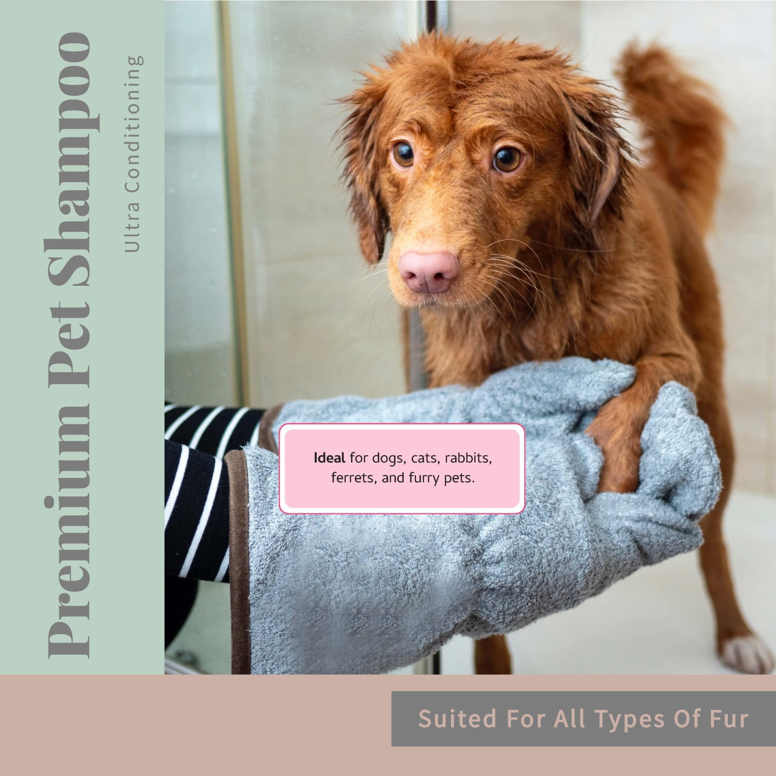 Begleys No Rinse Waterless Pet Shampoo, Bathless Cleaning, Deodorizing, And Odor Removal For A Shiny, Fresh Smelling Coat - Effe