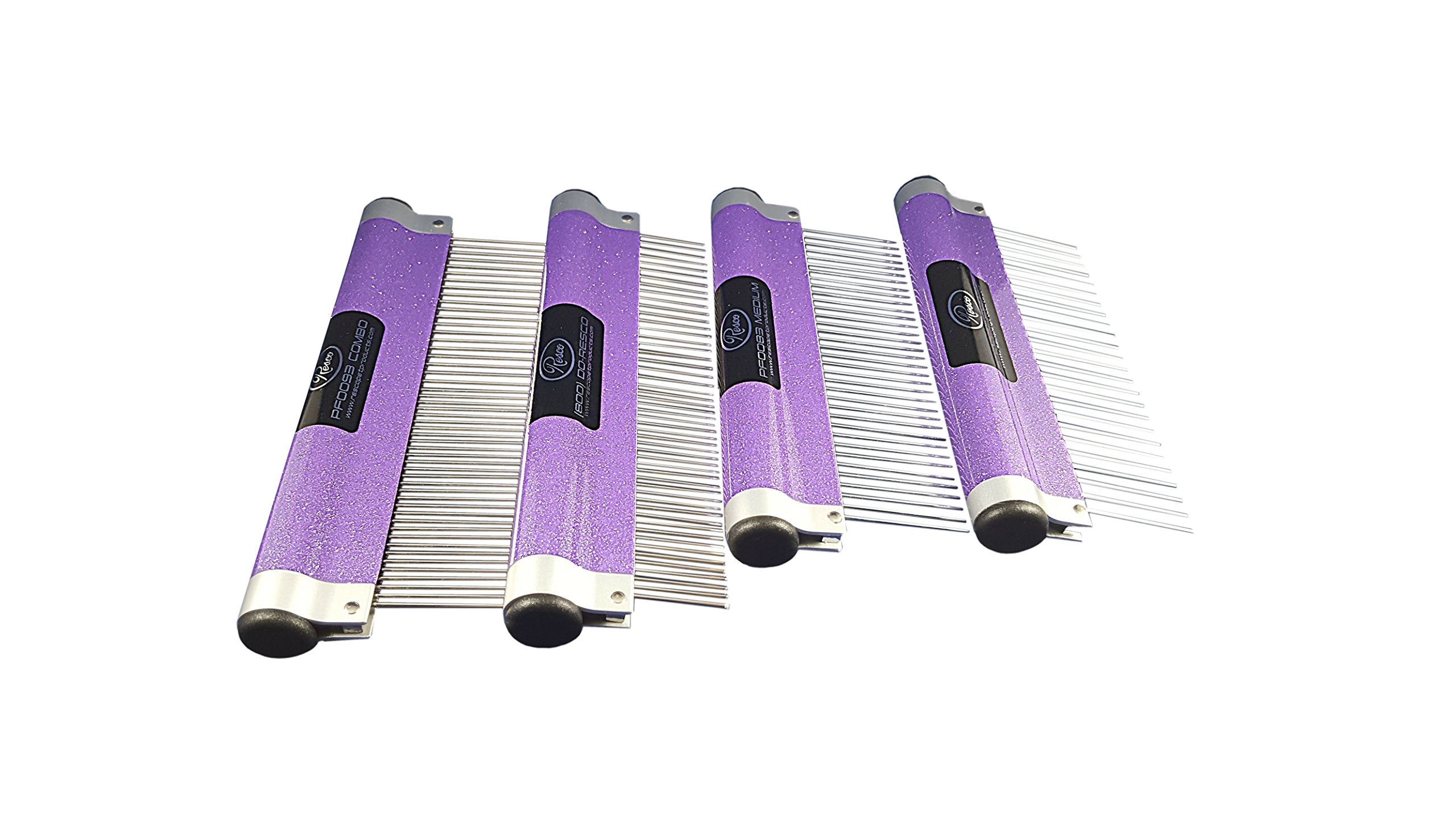 Resco Usa-Made Wrap Comb For Pets, Medium, Sparkle Purple