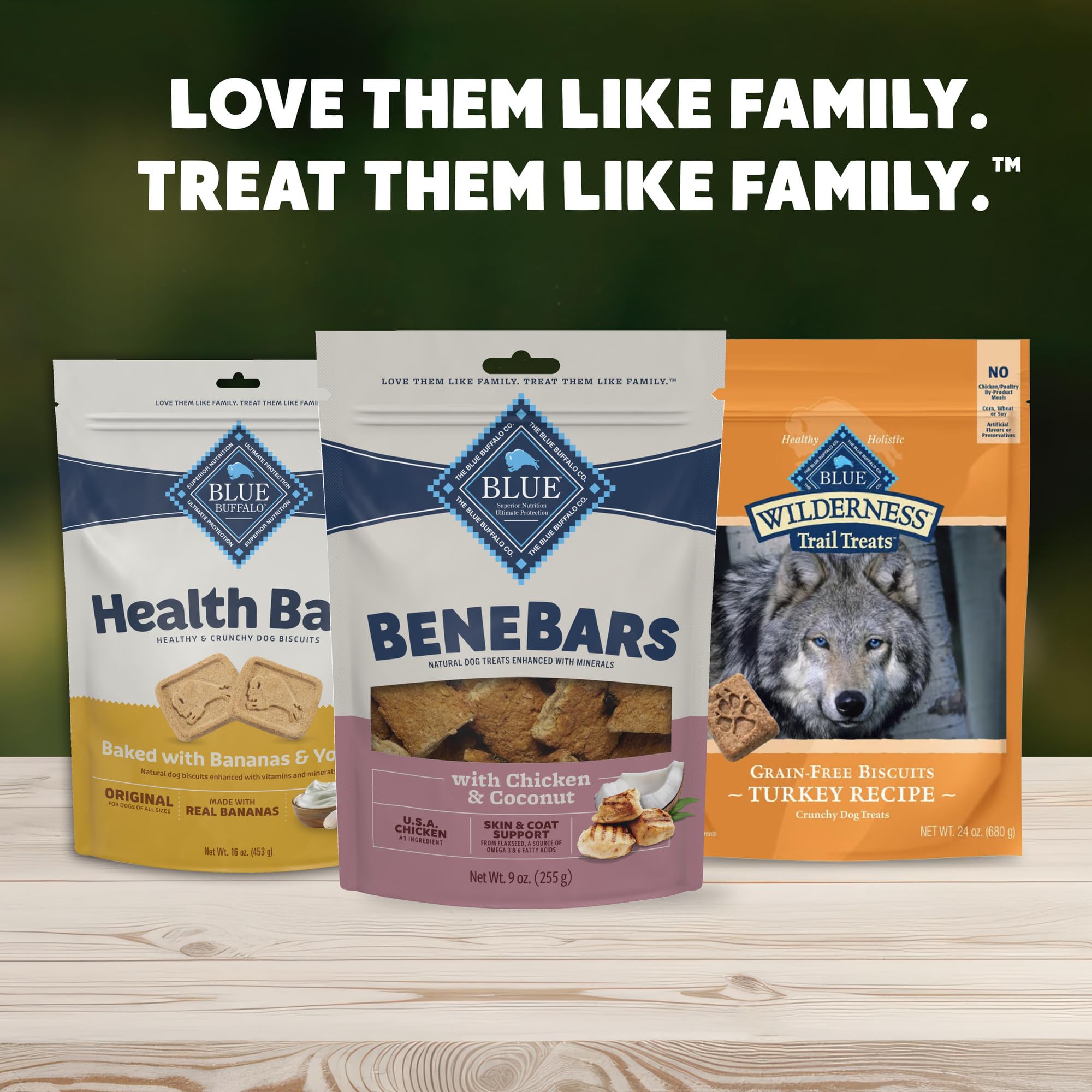 Blue Buffalo BeneBars Skin & Coat Support Dog Treats with Omega 3 & 6 Fatty Acids, Made with Natural Ingredients, USA Chicken &