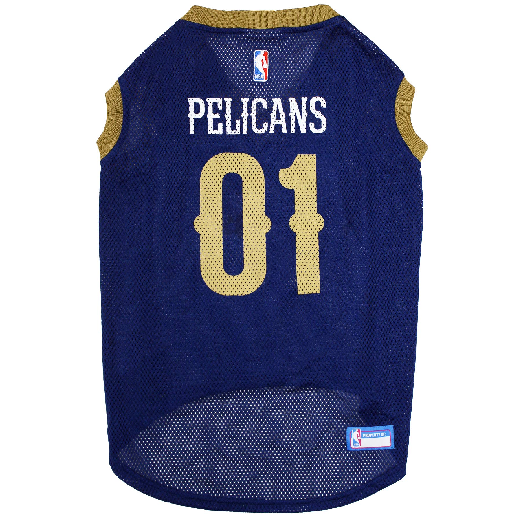 Pets First Nba New Orleans Pelicans Dog Jersey, Medium - Tank Top Basketball Pet Jersey