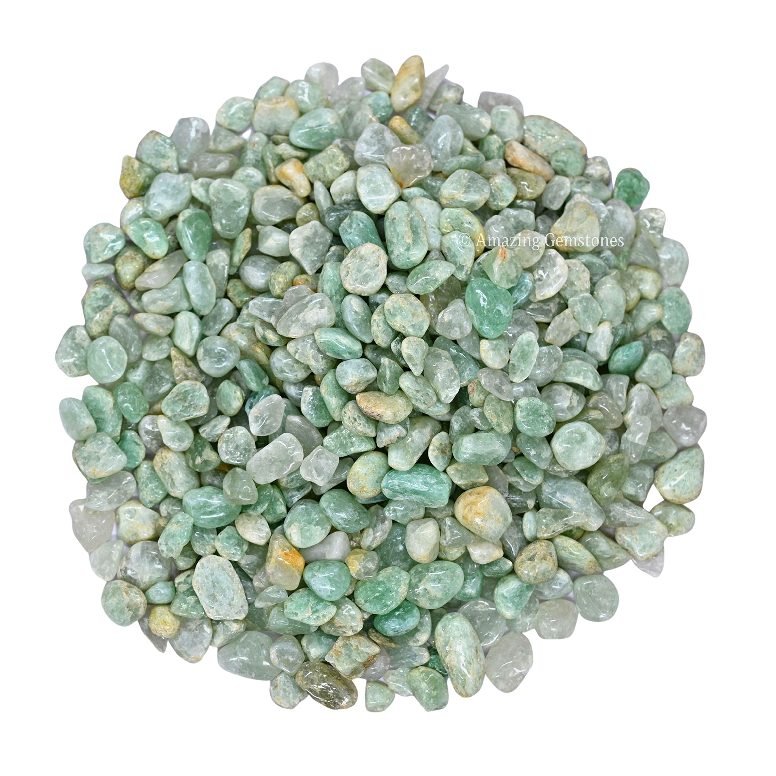 Amazing Gemstone Light Green Aventurine Crystal Chips Aquarium Gravel Rocks - Green Aventurine Chips Bulk Fish Tank Gravel, Smal