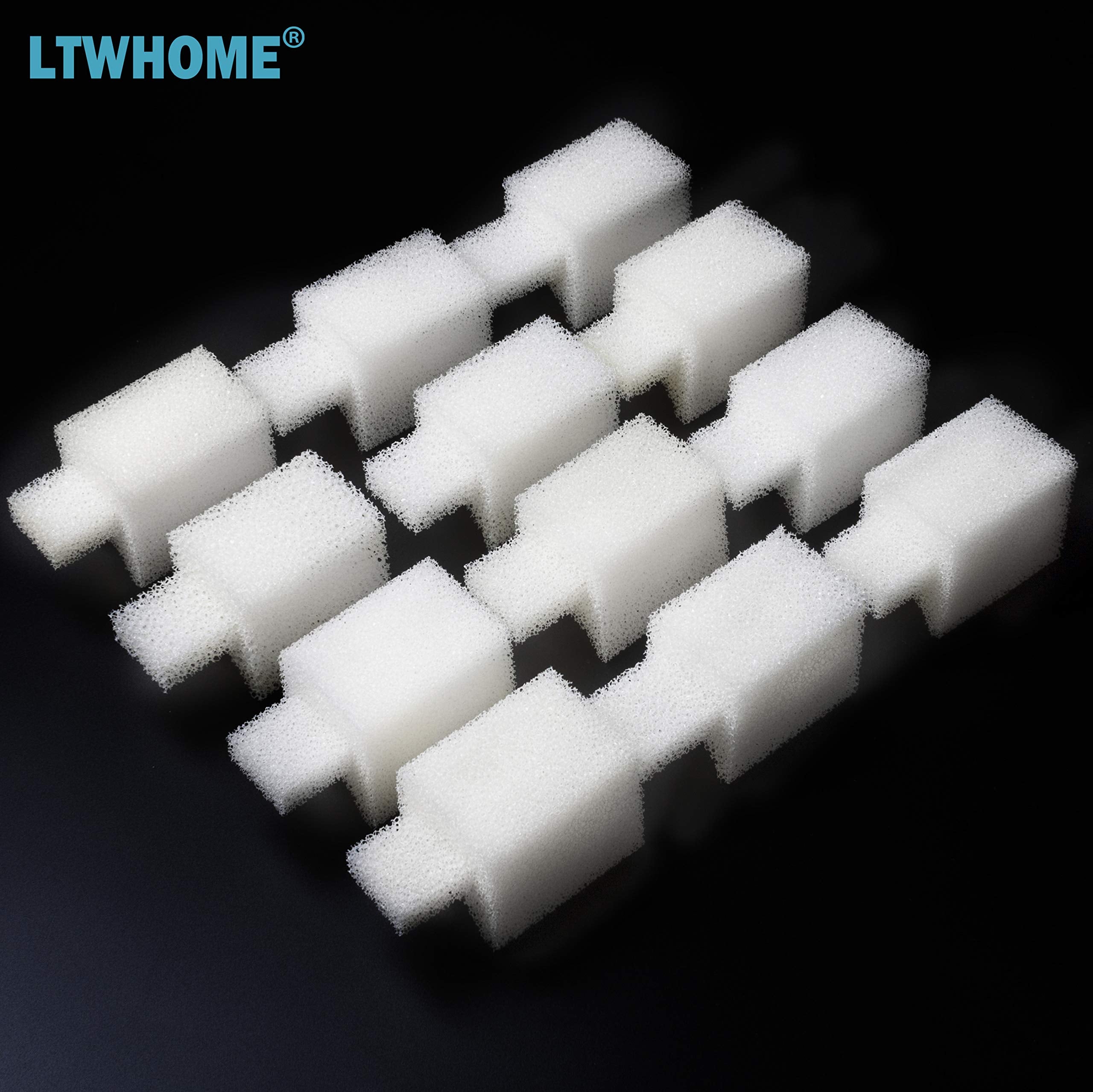 Ltwhome Compatible Foam Filter Pads Fit For Fluval U1 Aquarium Filters (Pack Of 12)