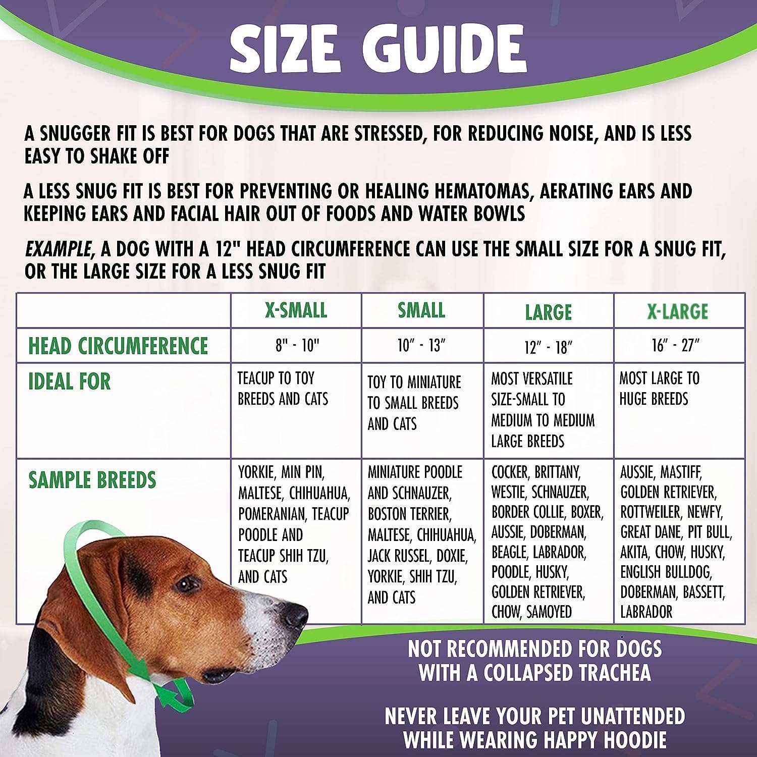 The Original Happy Hoodie For Dogs & Cats - Since 2008-2 Pack (1 Small, 1 Large) - The Grooming And Force Drying Miracle Tool For Anxiety Relief & Calming Dogs