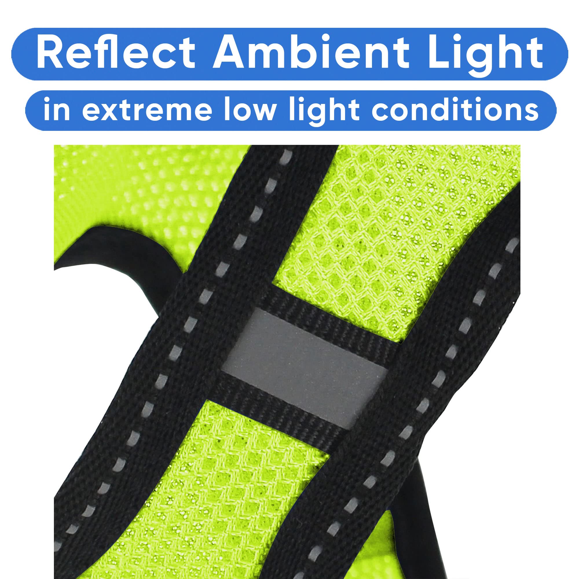 Pawtitas Dog Vest Harness Made With Breathable Air Mesh | All Weather Vest Harness For Large Dogs With Quick-Release Buckle - Green Mesh Dog Harness For Training And Walking Your Pet.
