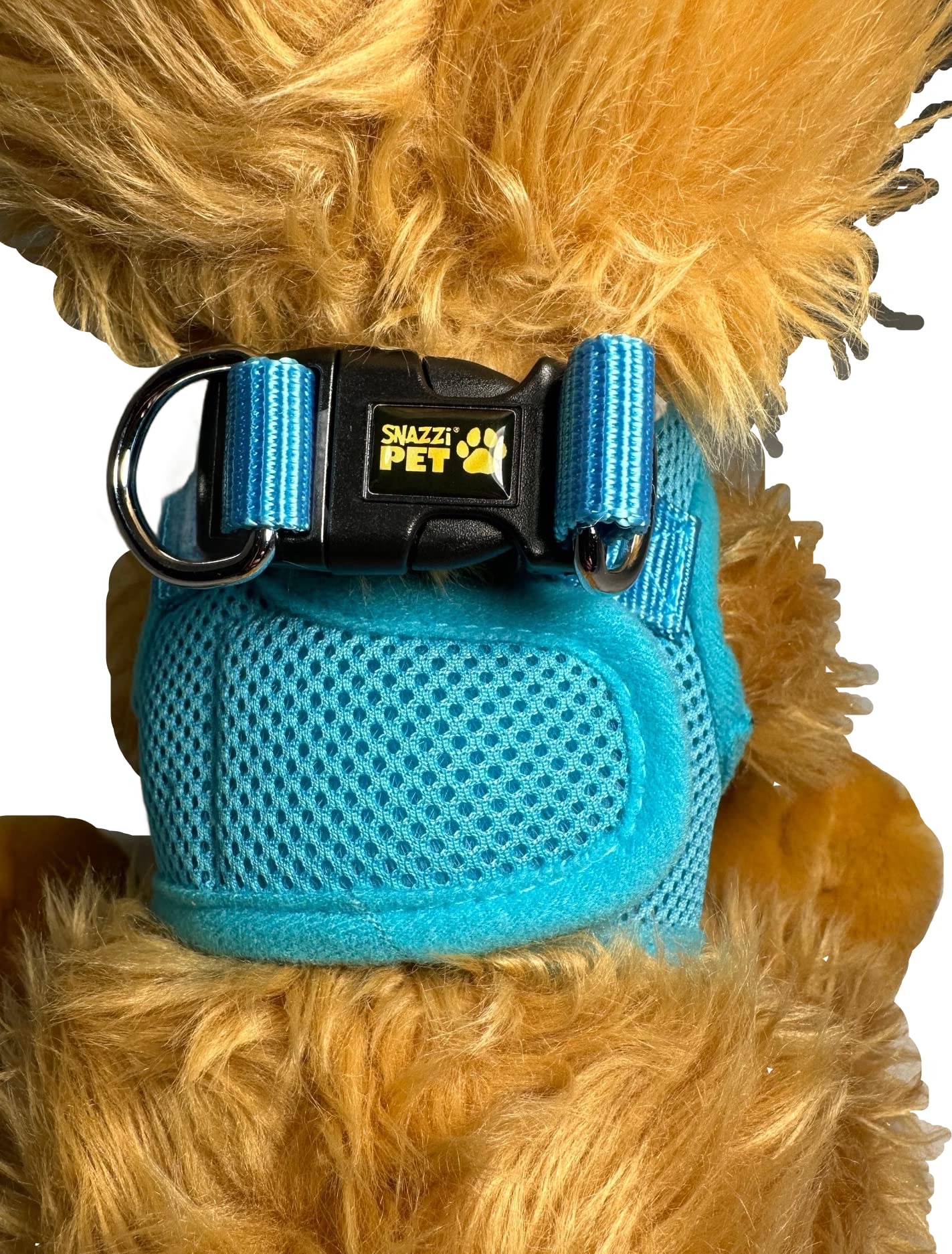 Snazzi Pet Teacup Dog Harness - Xxs Dog Harness - Soft Mesh Step In Dog Harness No Pull - Adjustable Dog Harness - Dog Harness Small Size Dog 2-25 Lbs Mini, Toy Yorkie (Blue, Xs 9.0'-11.5' 2-4 Lbs)