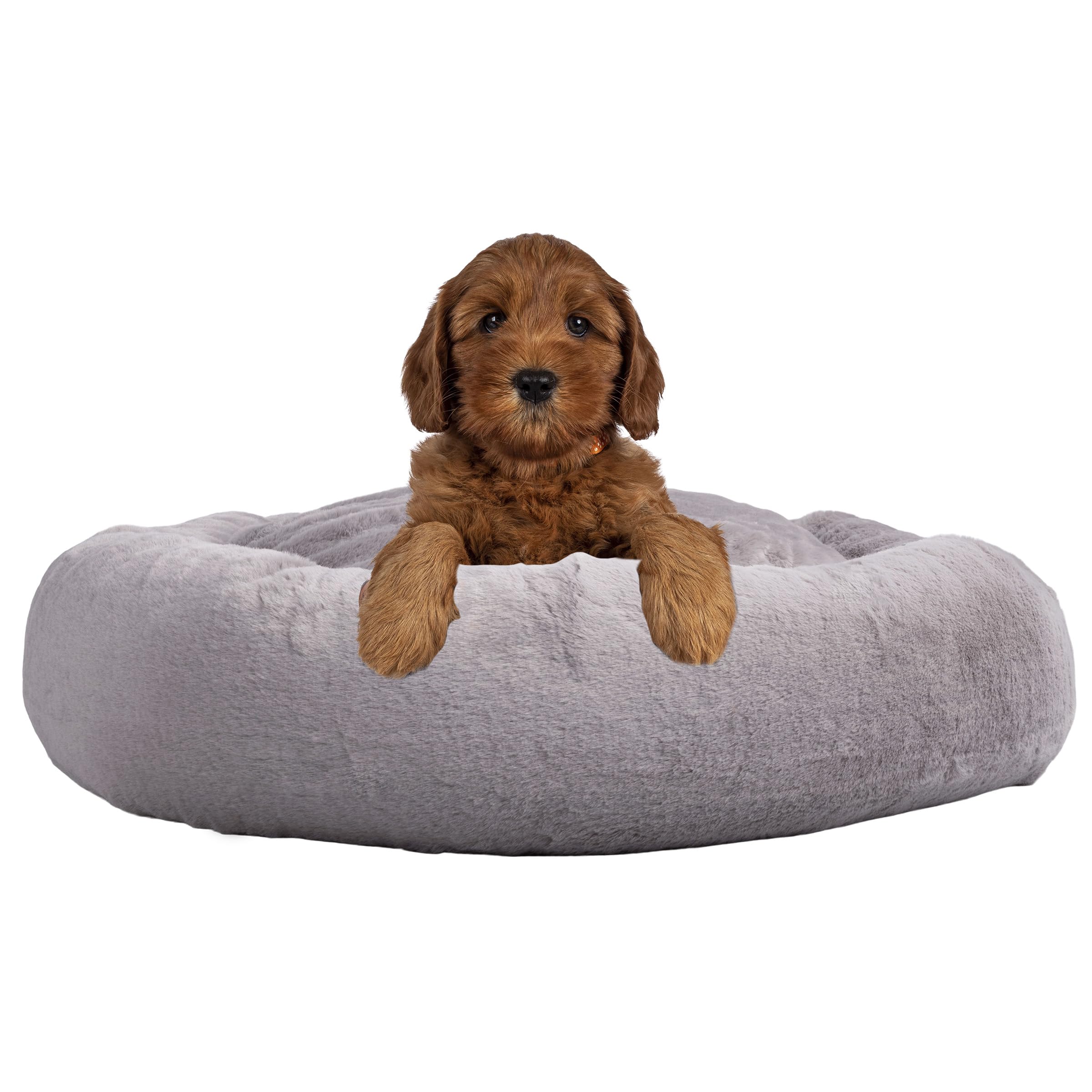 Petmaker Dog Bed - Donut Dog Bed And Cat Bed For Medium Pets - Dog Bed With Removable Washable Cover And Anti-Slip Bottom - Pupp