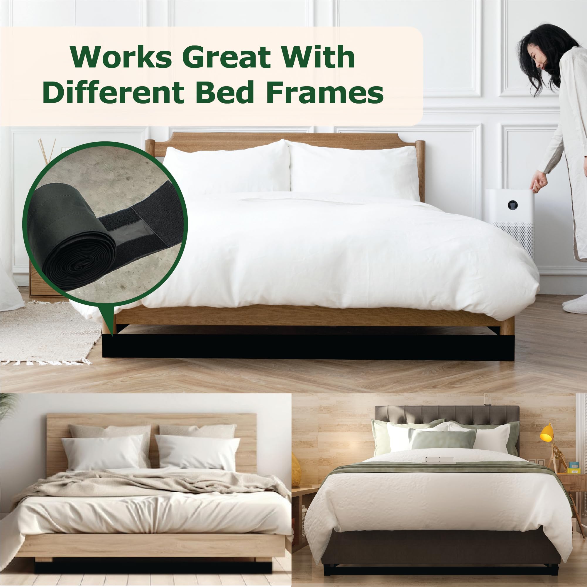 Ecohomes Under Bed Blocker For Pets | Under The Bed Gap Blocker Keeps Out Toys, Pet Dogs And Cats From Going Underneath Your Bed