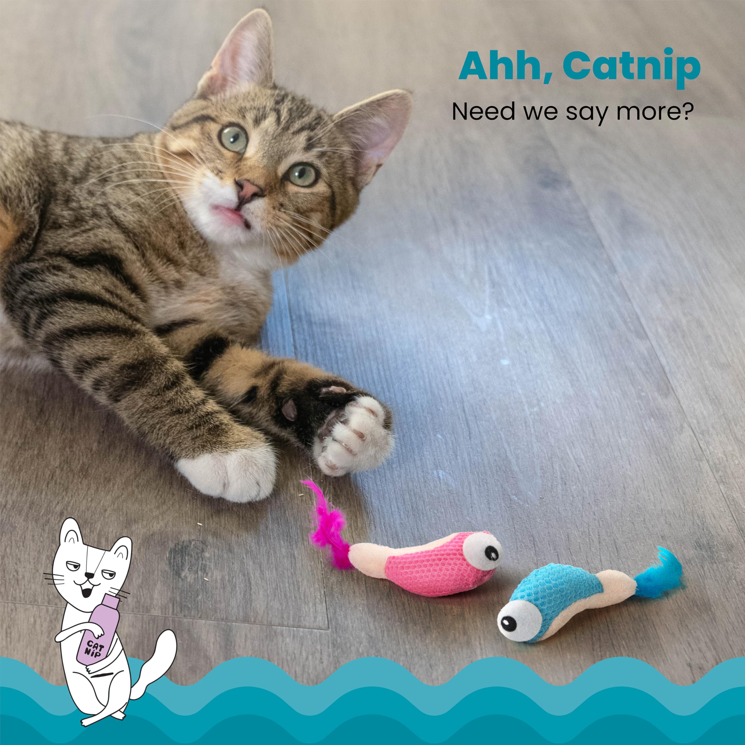 Catstages Dental Shrimpies Catnip Cat Chew Toy - 2 Pack