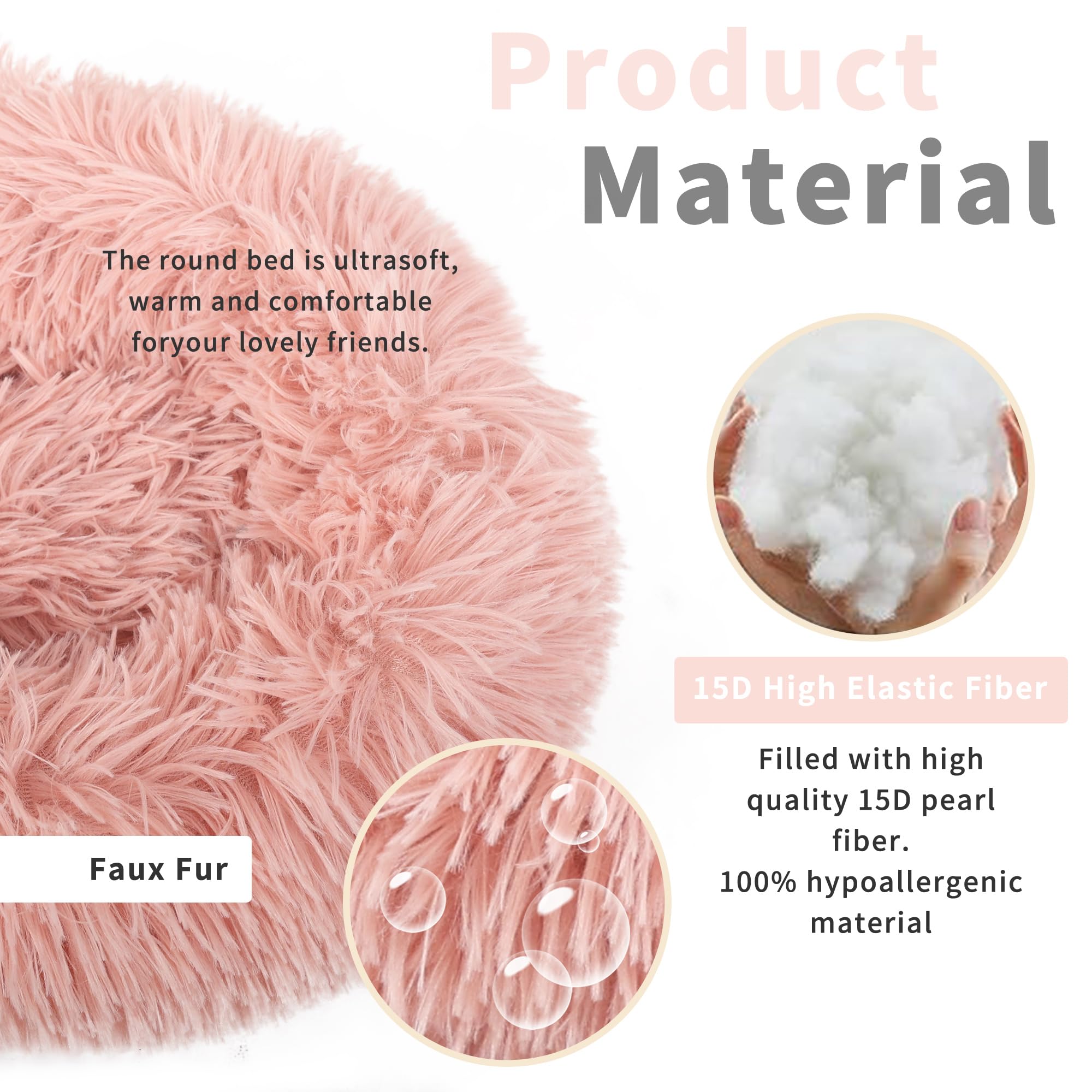 wrkfree Chinchilla Bed Pink Burrowing Pet Bed for Guinea Pigs and Other Small Animals 11.8 inch