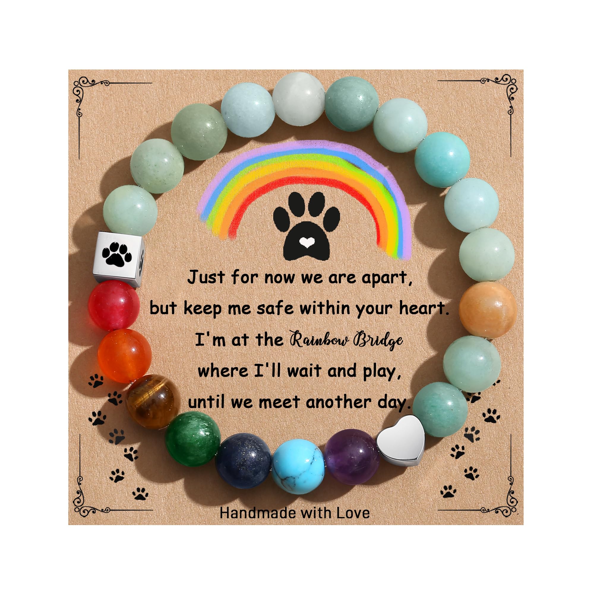 TONY & SANDY Dog Memorial Gifts for Loss of Dog, Pet Memorial Gifts for Dogs, Dog Passing Away Memorial Sympathy Rainbow Bridge 