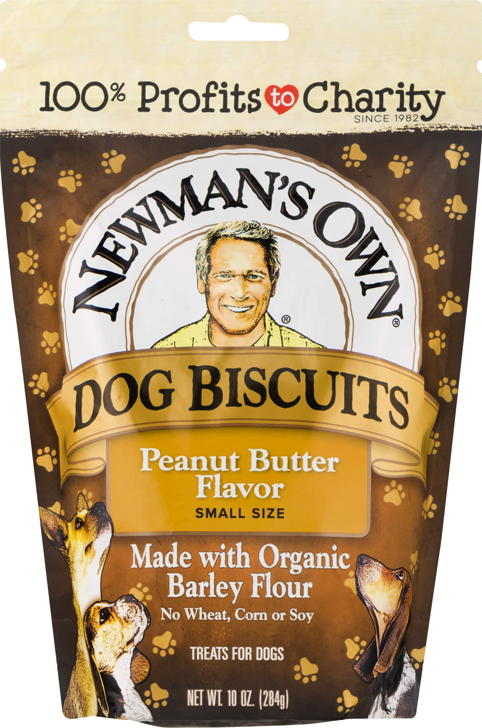 Newmans Own Dog Biscuits, Peanut Butter Formula - Small, 10-oz. (Pack of 6)