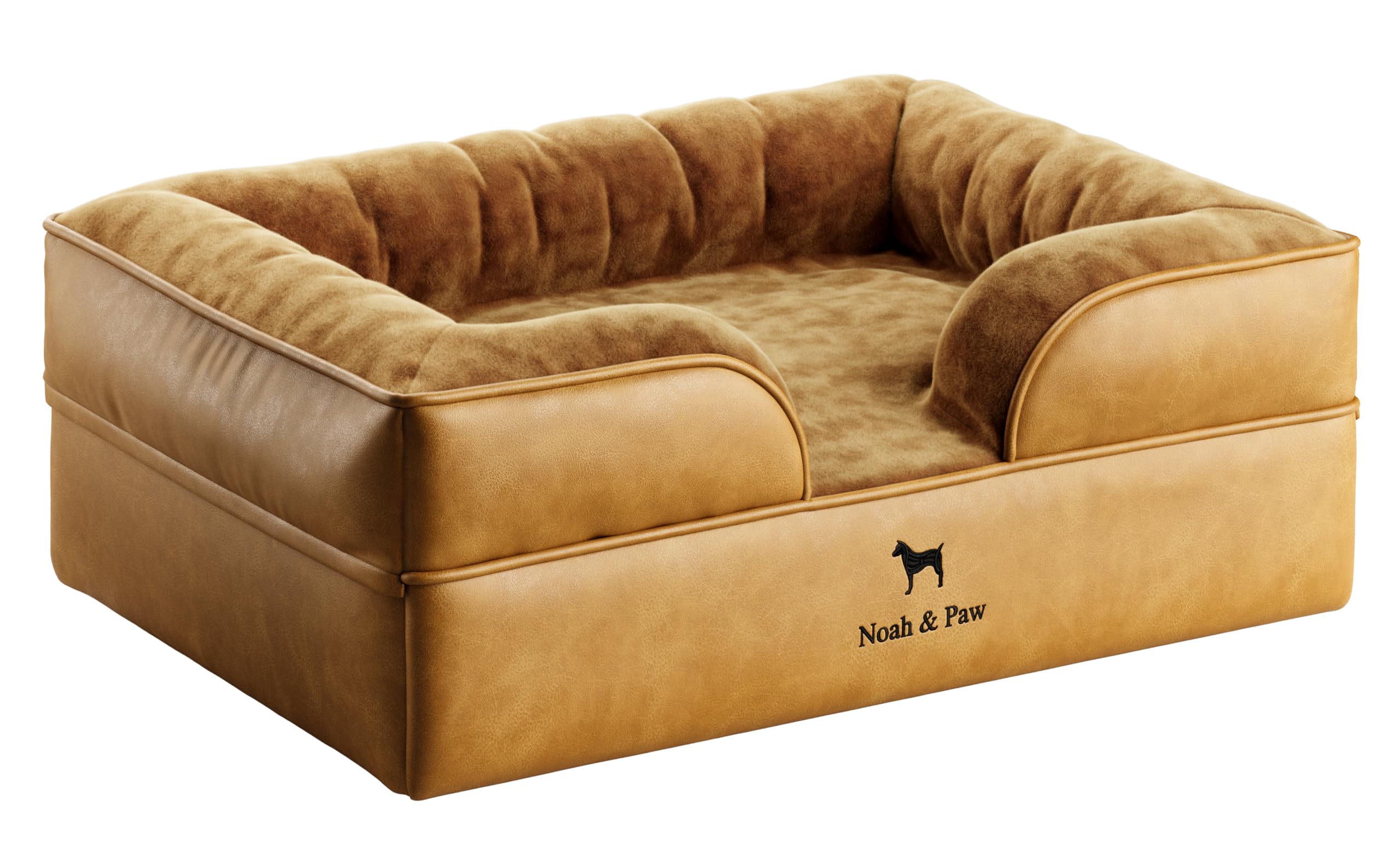 NOAH & PAW Dog Bed, 28x23x11 Inch, Orthopedic Dog Beds for Medium Size Pets, Eggshell Memory Foam Infused with Cooling Gel, Inne