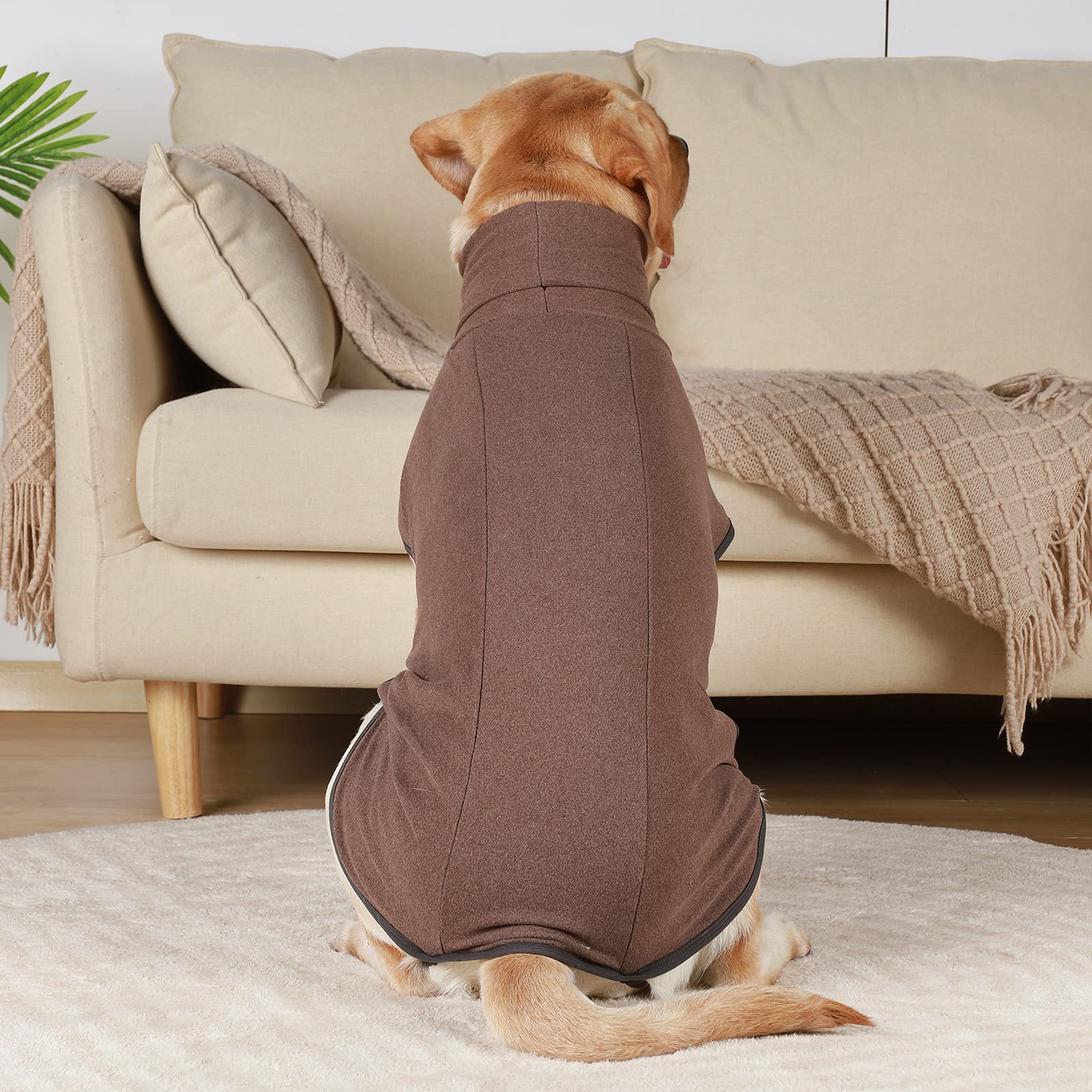 Dog Sweater Pullover Cold Weather Vest For Dogs Dog Sweatshirt Dog Jacket For Indoor And Outdoor Use (X-Small, Brown)