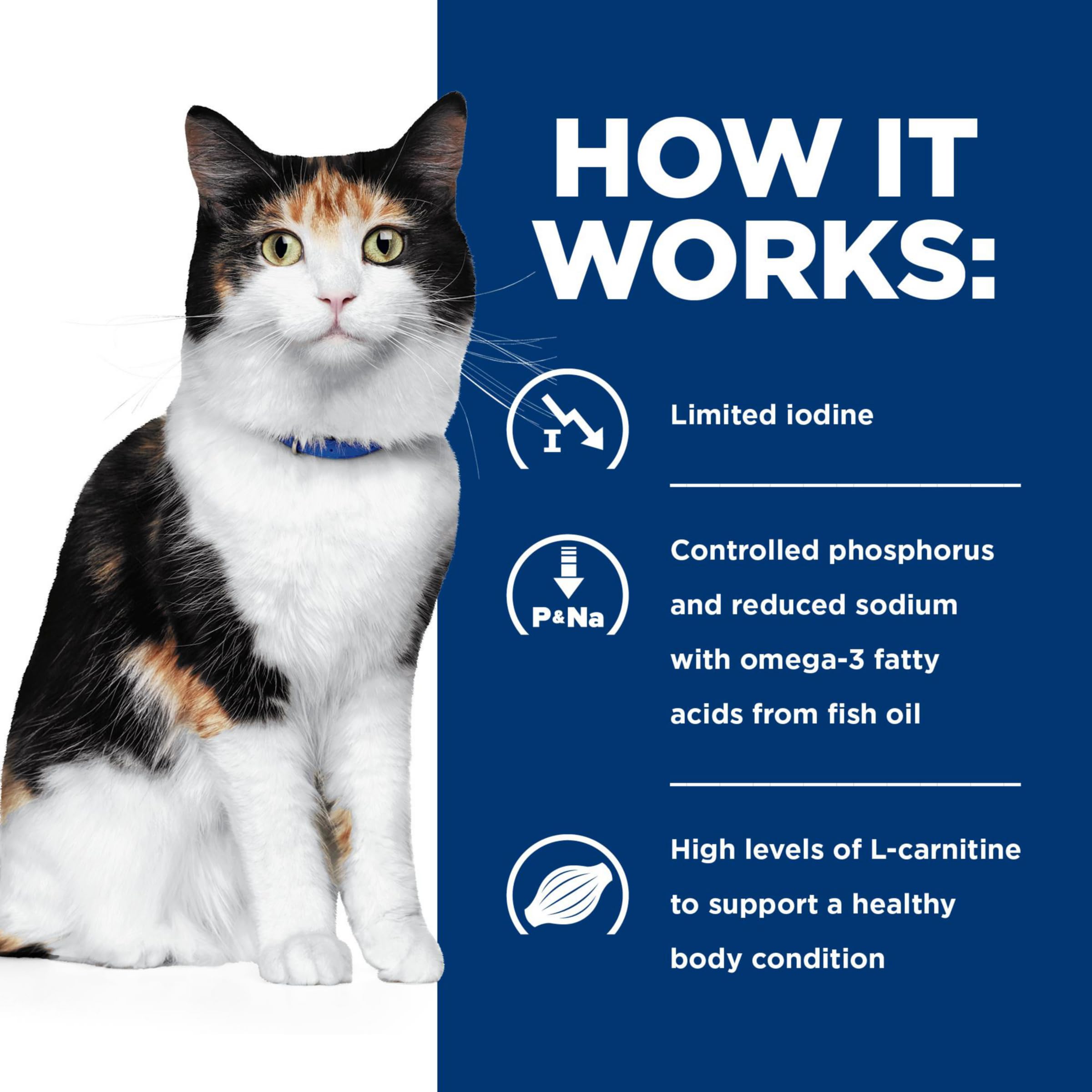 Hills Prescription Diet y/d Thyroid Care Dry Cat Food, Veterinary Diet, 8.5 lb. Bag