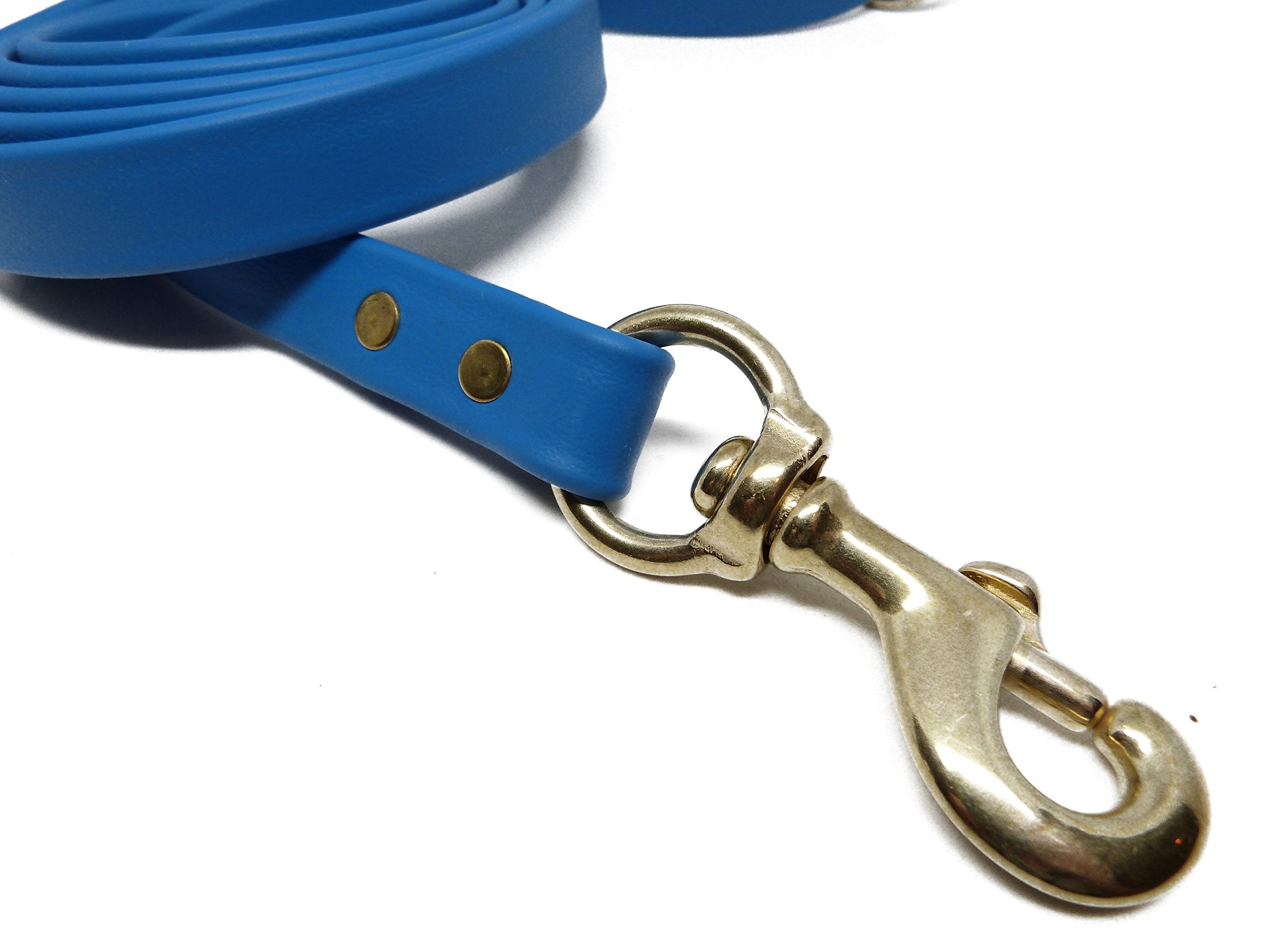 Jim Hodges Dog Training Gummy Dog Leash, Biothane, Dog Training Leash, Made In The Usa, 4 Feet, Various Sizes & Colors (3/4, Light Blue)