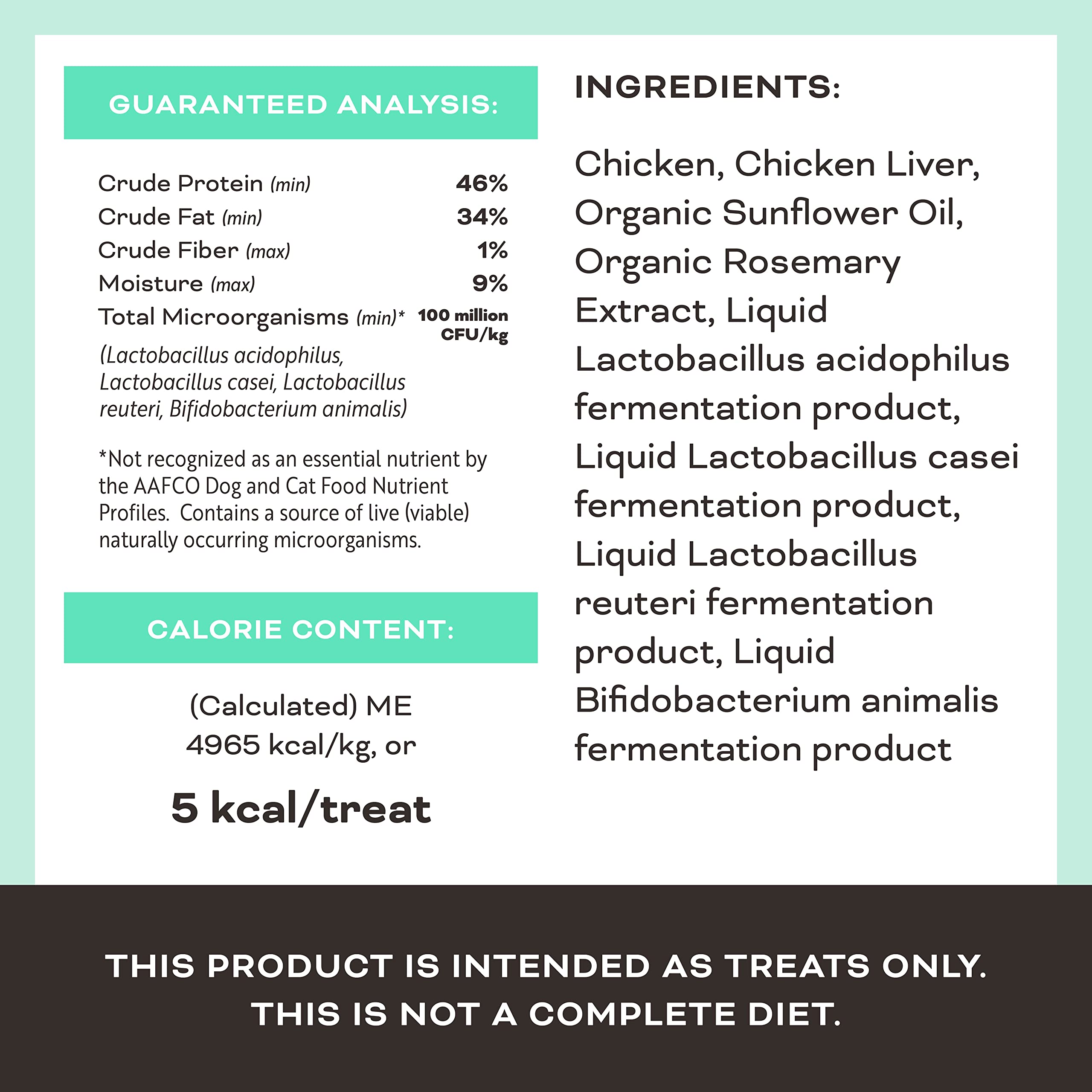 Primal Freeze Dried Dog Treats, Liver, Laugh, Love; Chicken Liver with Probiotics, Crunchy Grain Free Training Treats for Dogs,