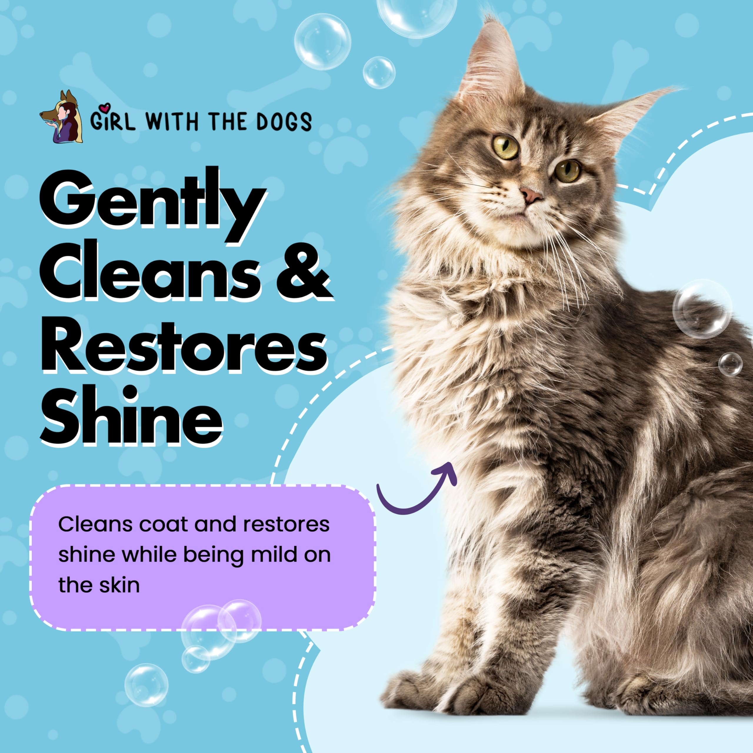 Girl With The Dogs Pure Fur! Sensitive Skin Pet Shampoo, 16 Oz