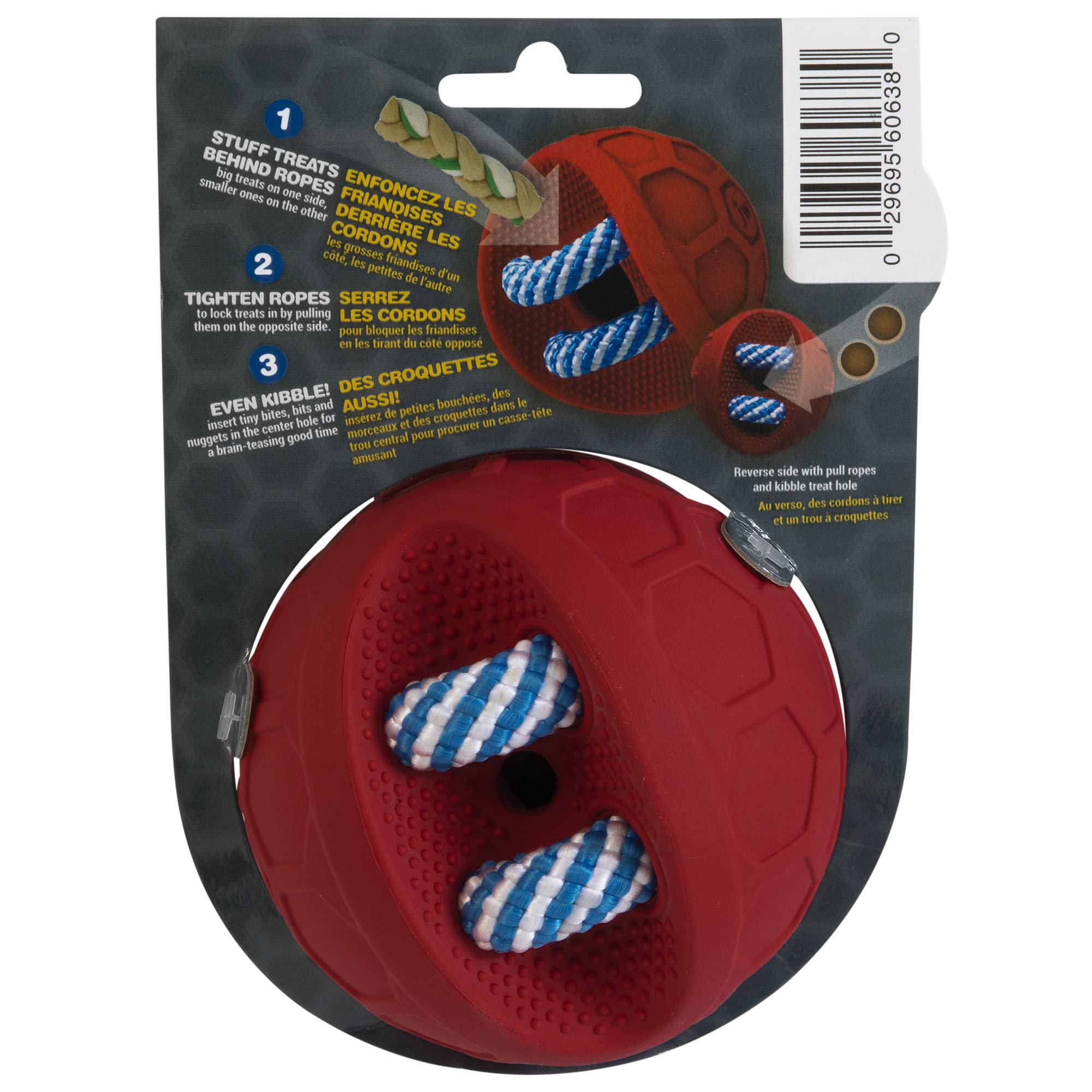 JW Pet FITS All Treat Ball Dog Toy, Red, 60638