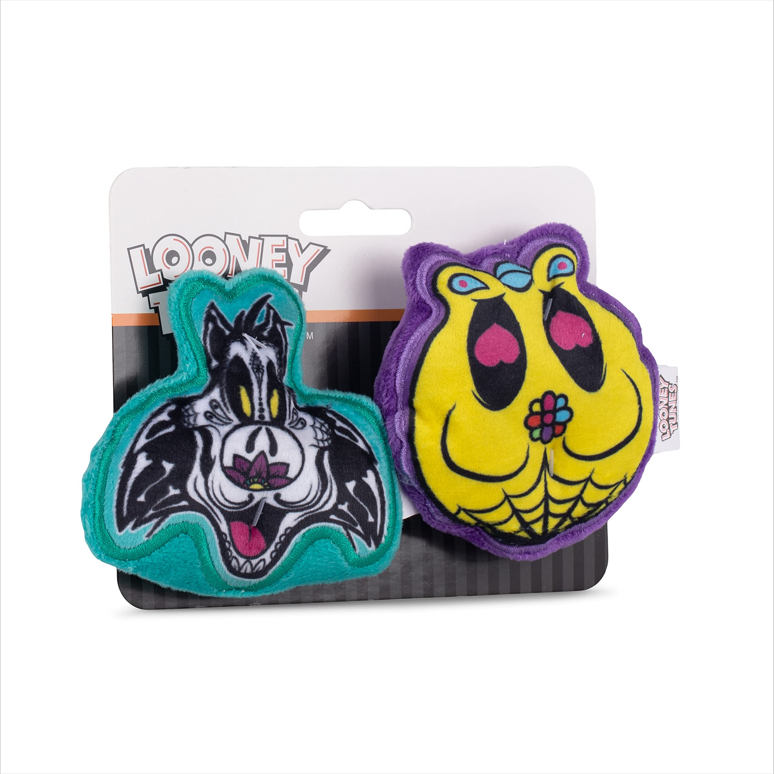 Looney Tunes For Pets Halloween Sylvester The Cat & Tweety Bird Silo Pet Squeaker Toys 2 Piece | Squeaky Dog Toys Small Dog Toys For Small Dogs | Halloween Dog Chew Toys,Ff18363