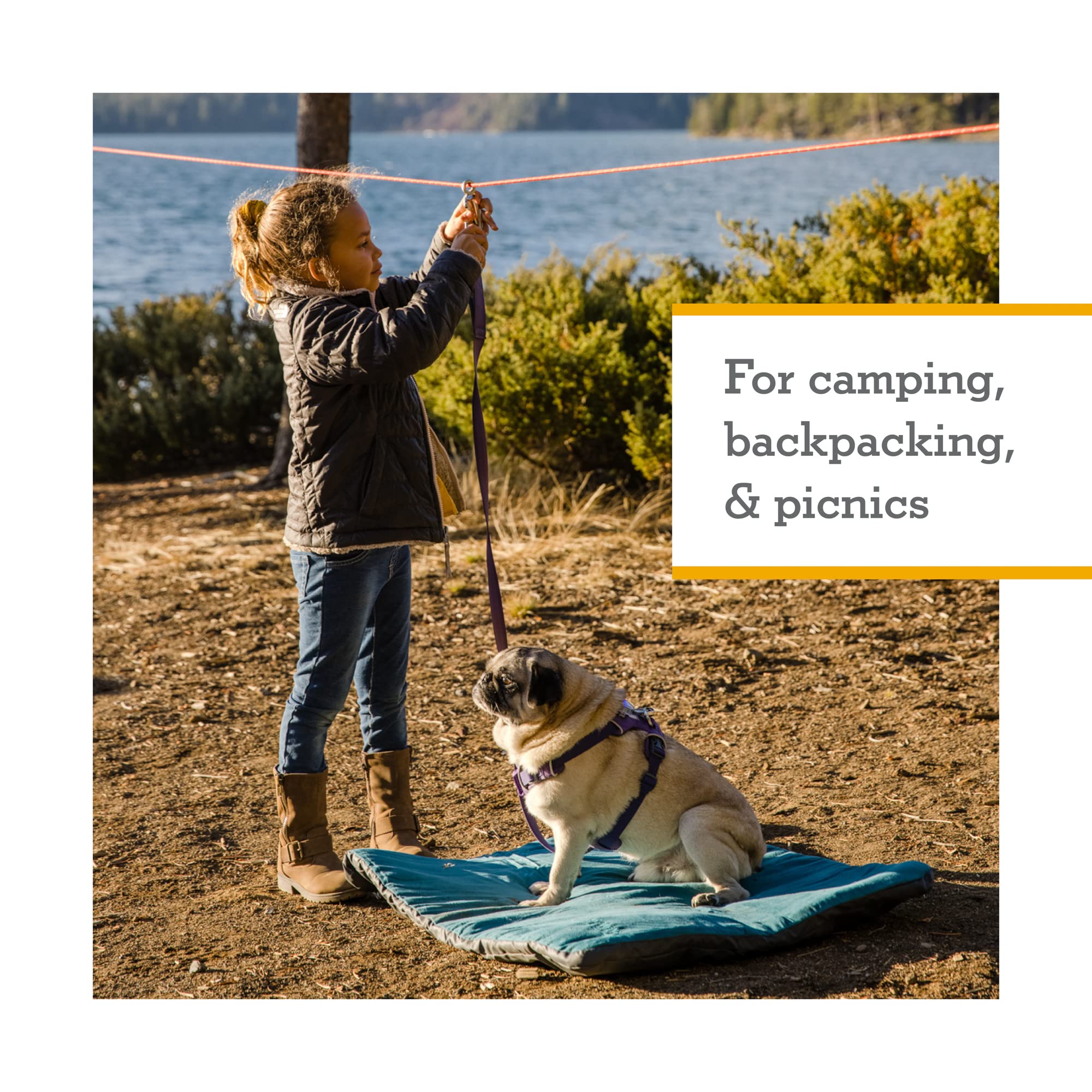 Ruffwear, Knot-A-Hitch Dog Hitching System, Portable Hitch For Campsites, Parks, And Yards, Red Clay