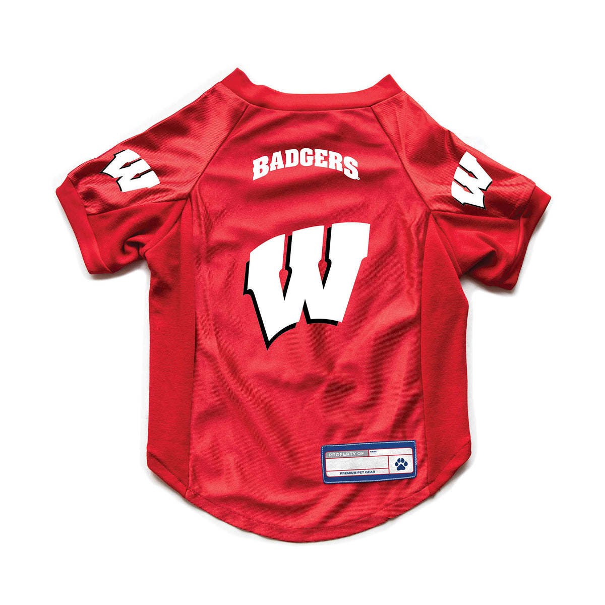 Littlearth Wisconsin Badgers Ncaa Stretch Pet Jersey