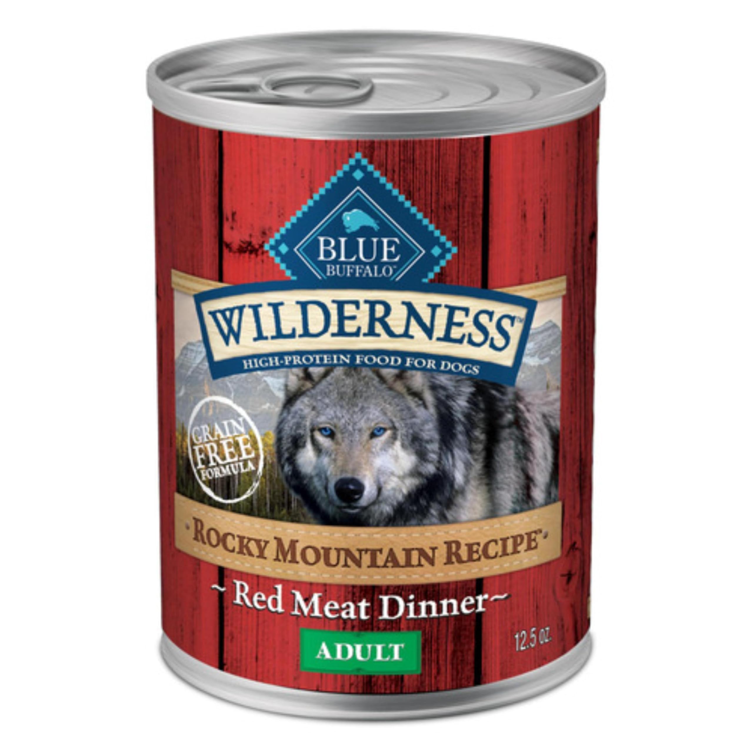 Blue Buffalo Wilderness Adult Wet Dog Food, High-Protein and Grain-Free, Made with Natural Ingredients, Rocky Mountain Recipe Re